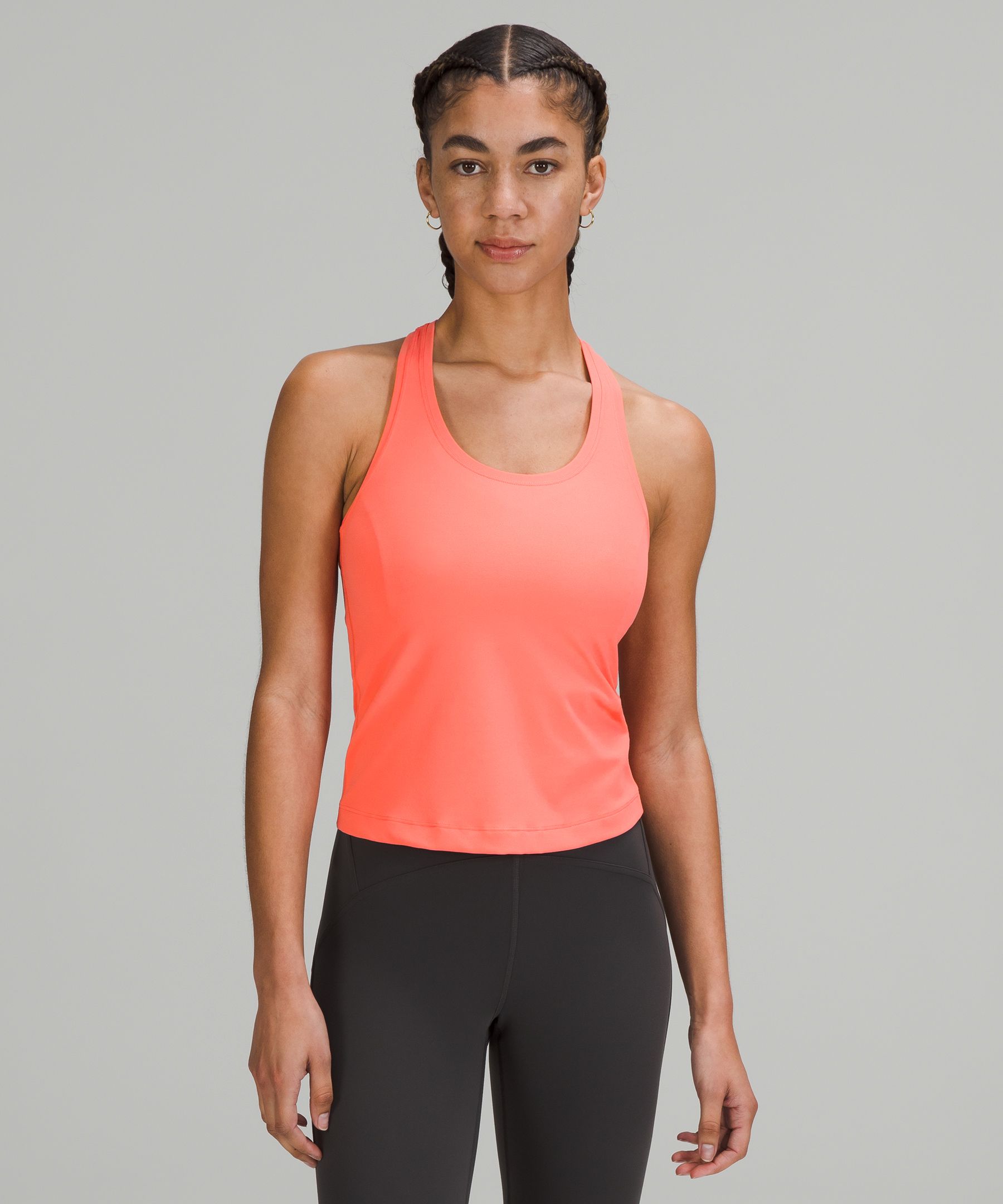 Lululemon Cool Racerback Short Tank Top Nulu In Raspberry Cream | ModeSens