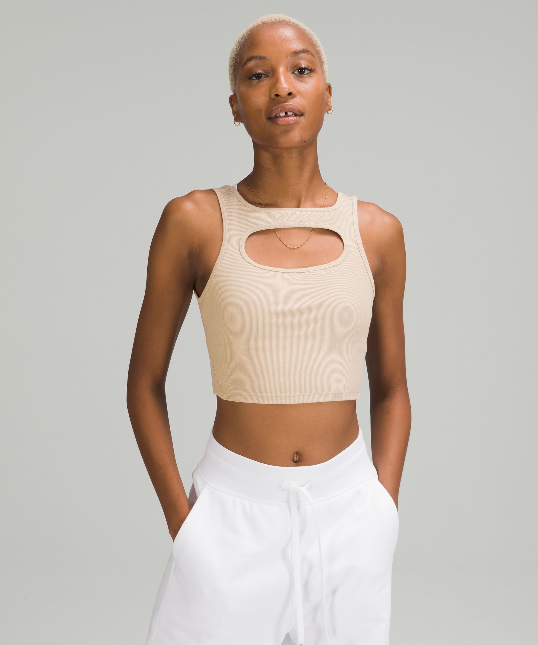 Sociología estético cerca LA Front Cut-Out Crop Tank | Tank Tops | Lululemon UK