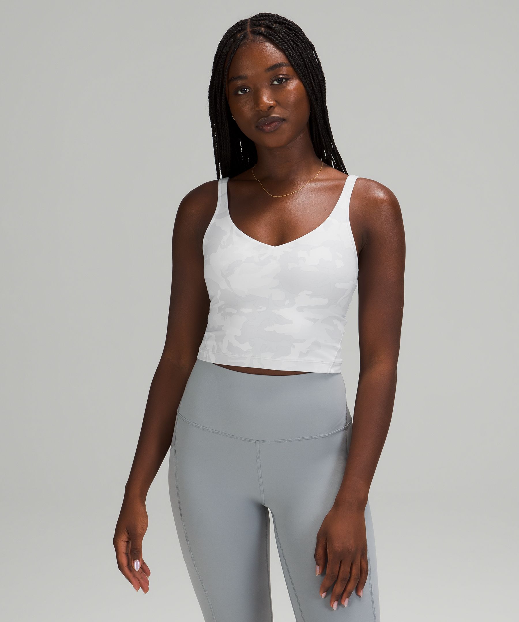 Lululemon Align Cropped Tank Top In White