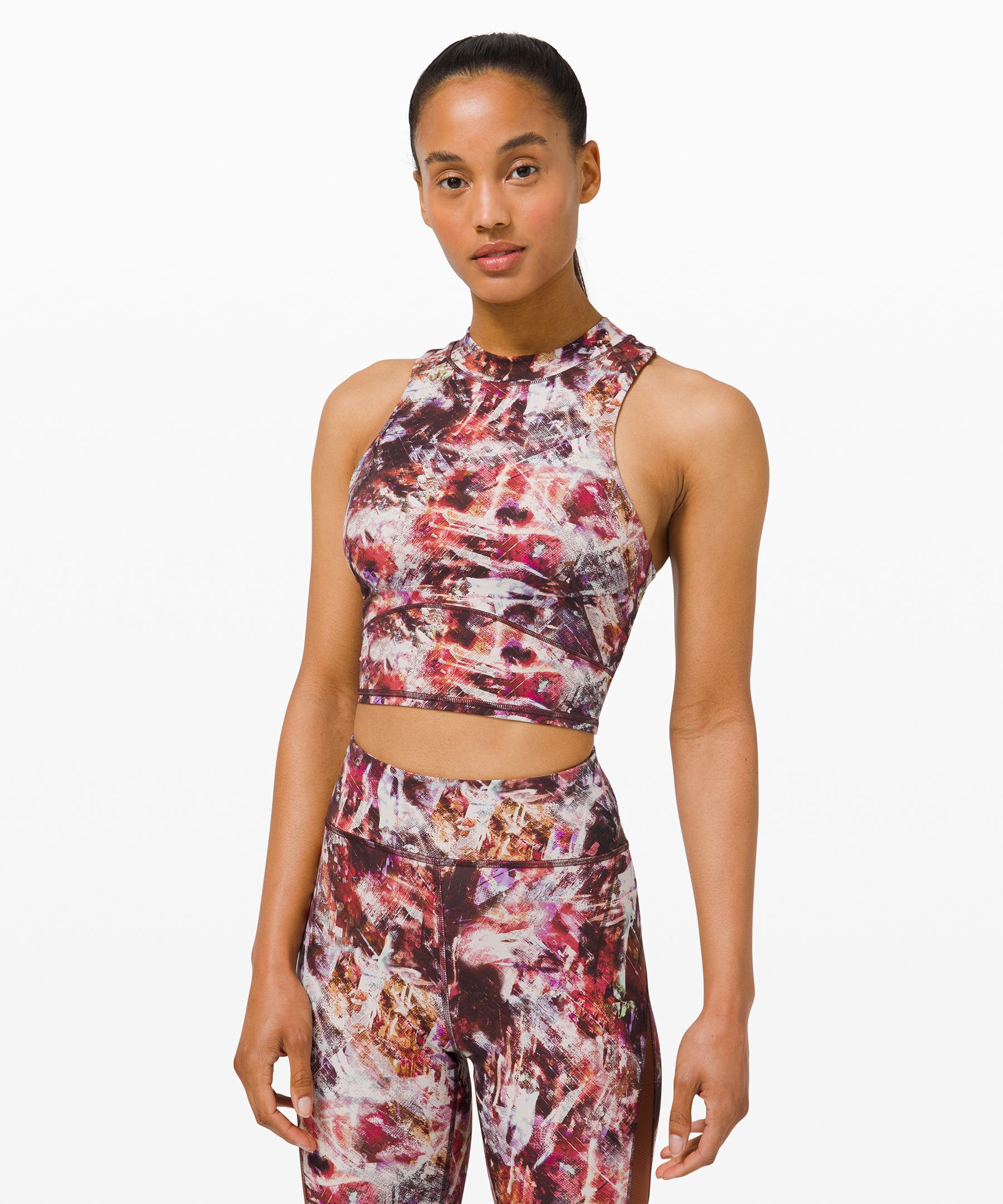 Buy Lululemon Everlux™ And Mesh Cropped Short Sleeve Shirt