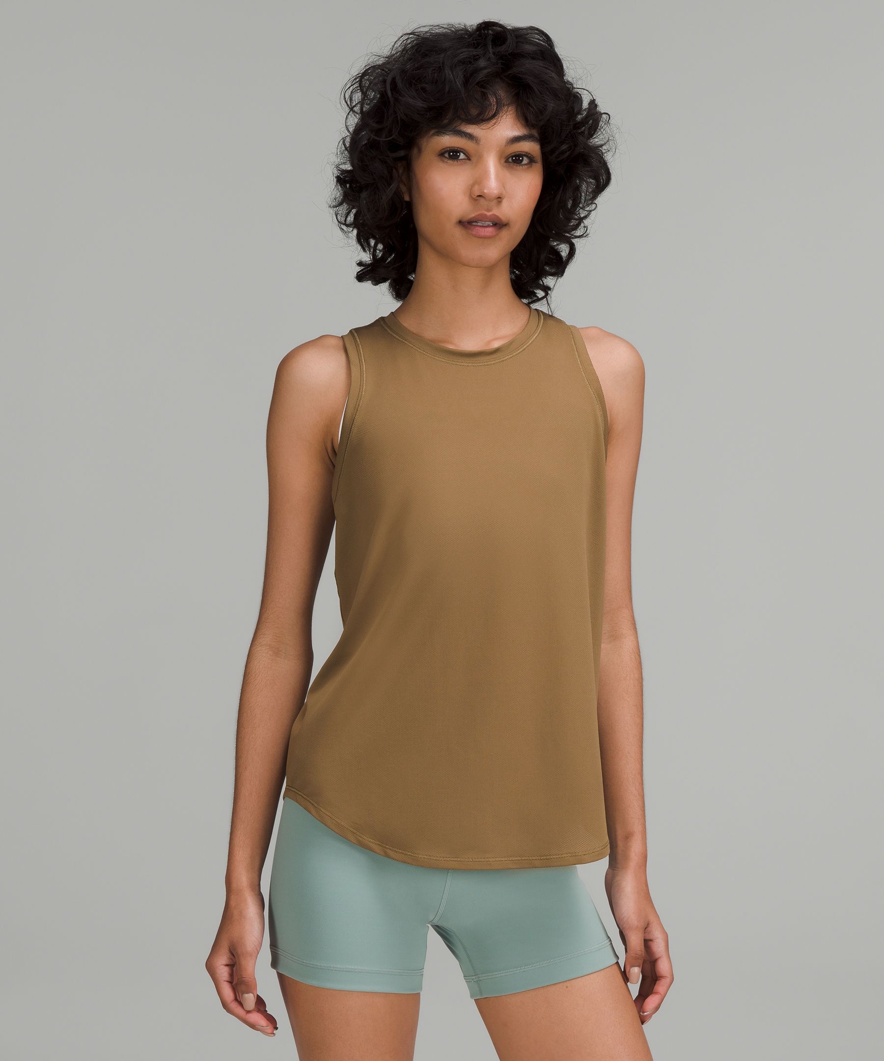 Lululemon High-neck Running And Training Tank Top In Artifact