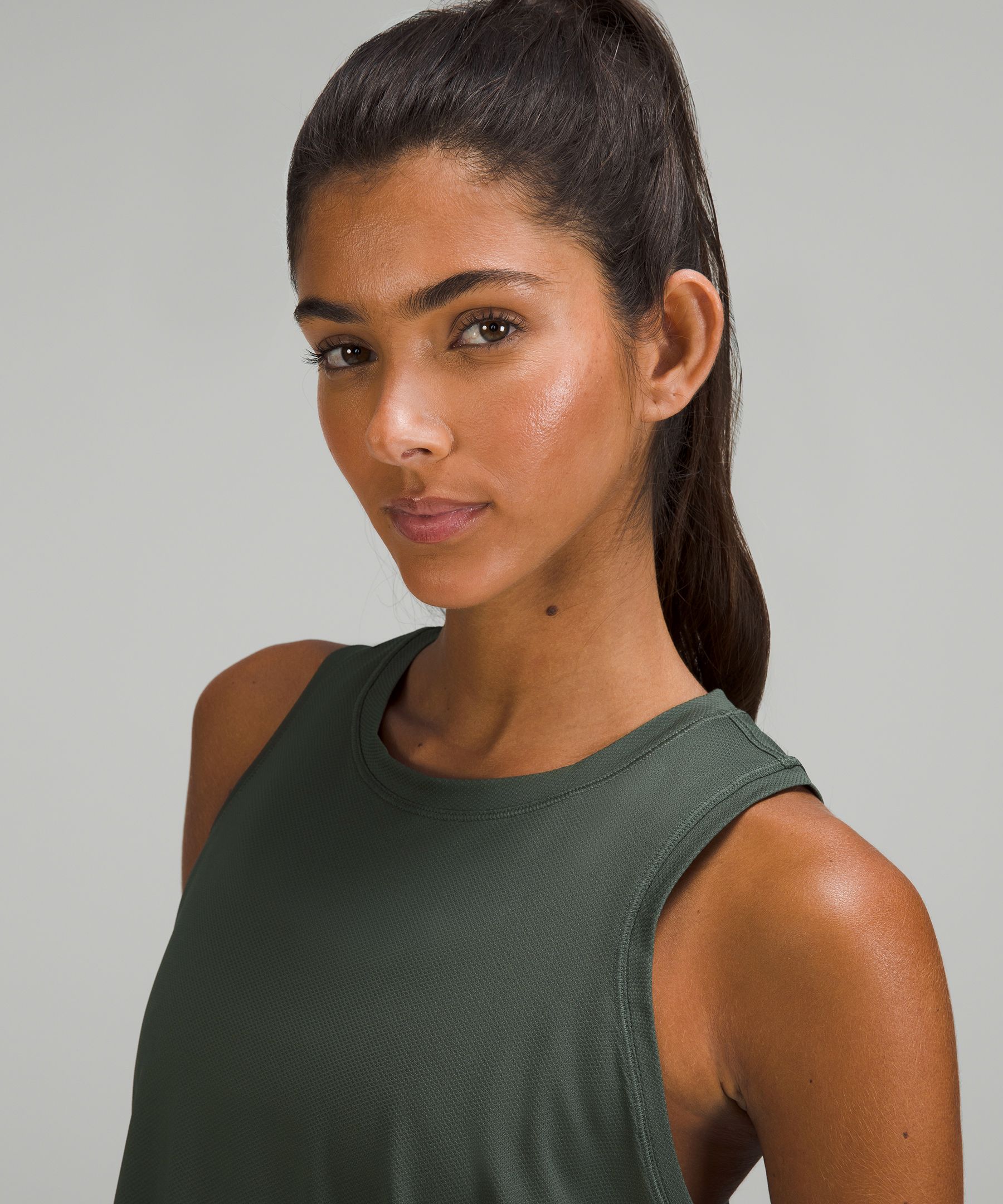 Lululemon Align High-Neck Tank Top - Smoked Spruce - lulu fanatics