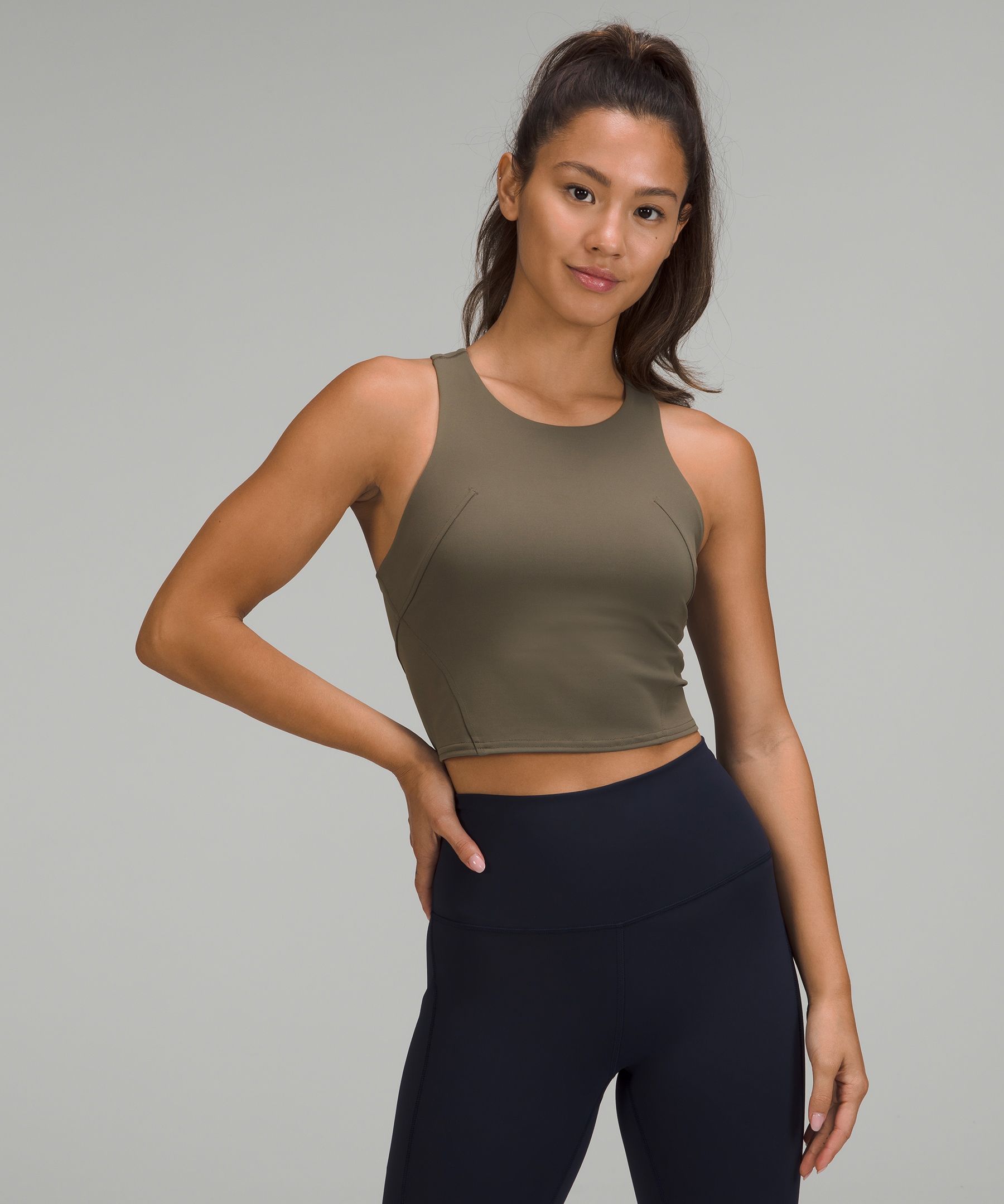 Lululemon Invigorate Training Tank Top In Carob Brown