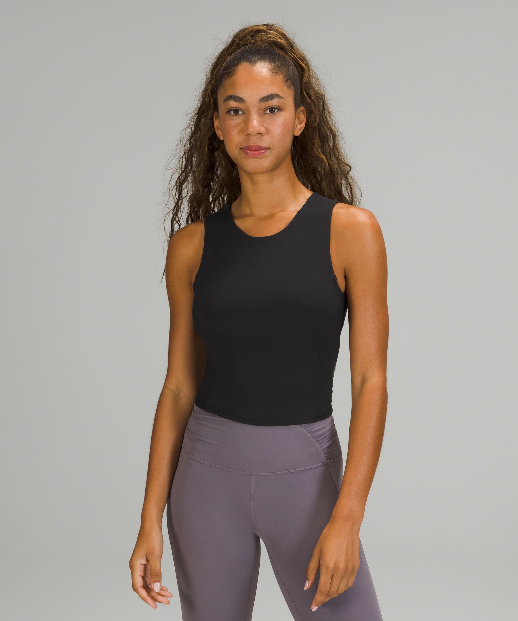 NWT Lululemon Women's Nulu Twist Back Yoga Tank Color Auric Gold Sz 2