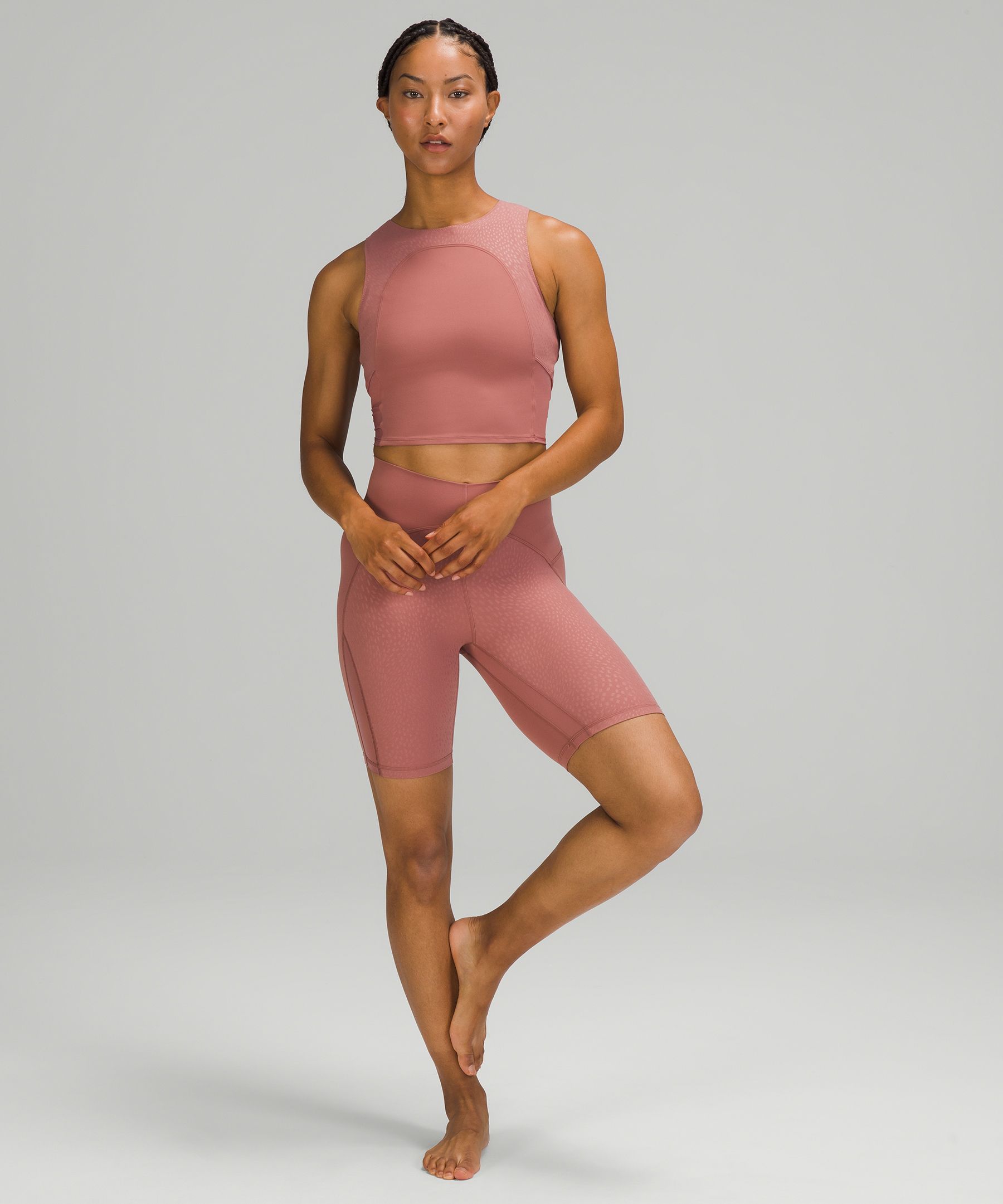 Mesh shop yoga top