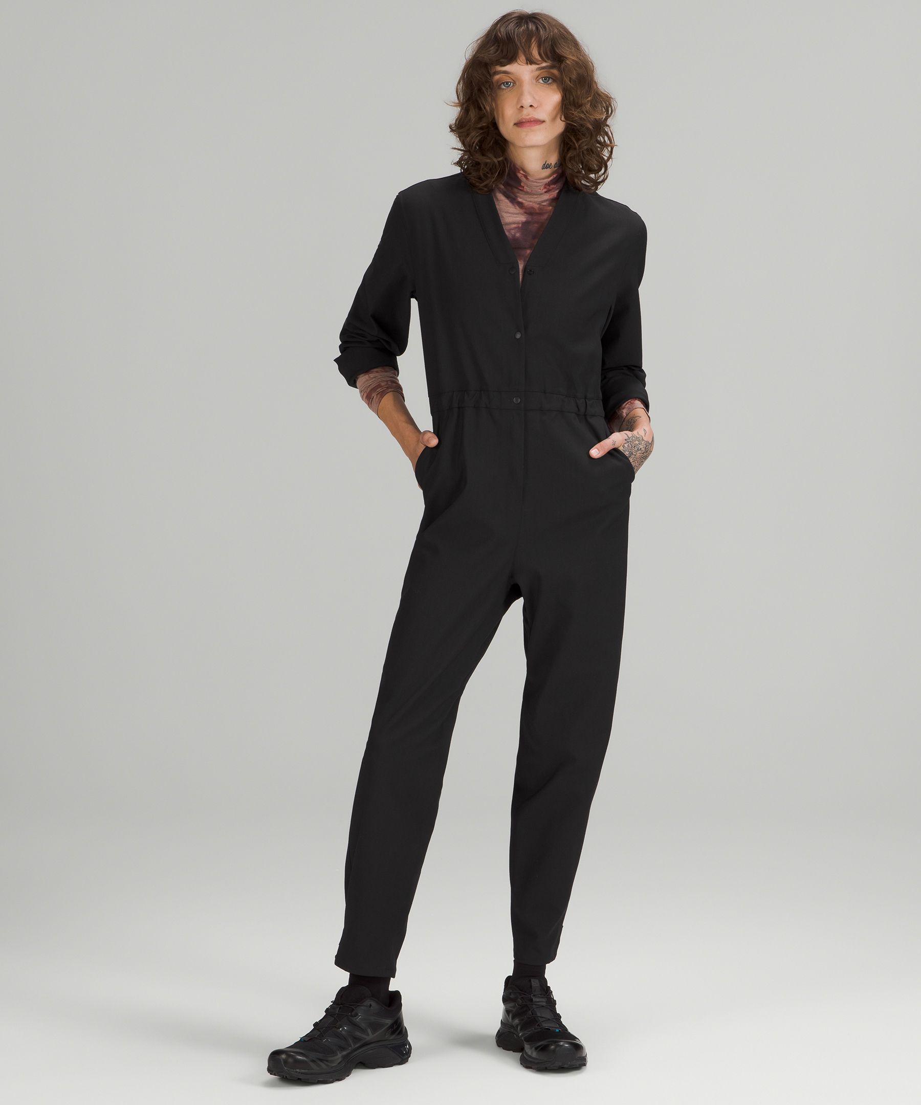 Lululemon jumpsuit black on sale