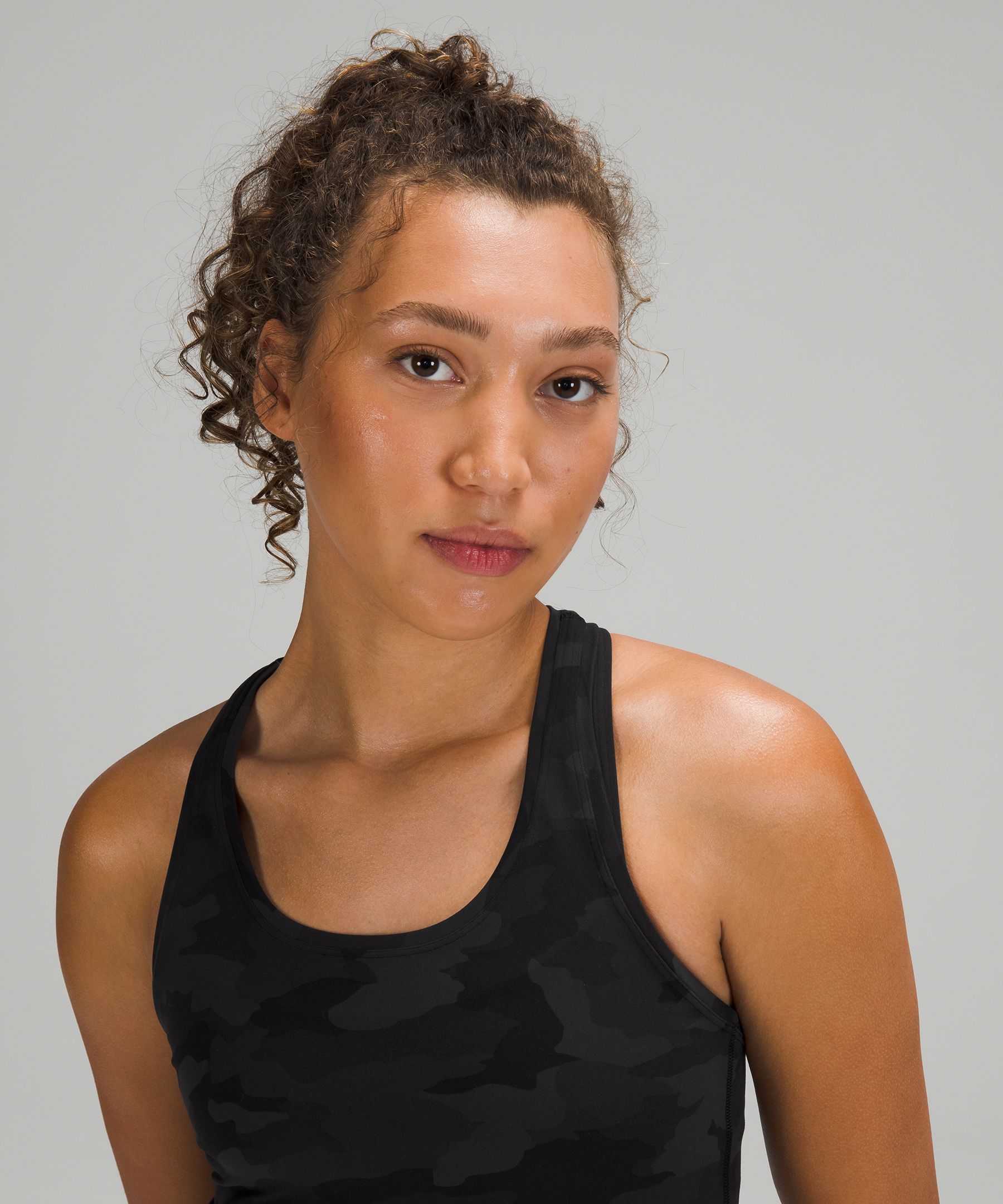 Lululemon Nulu Fold Tight Crop Yoga Tank Top - Black - lulu