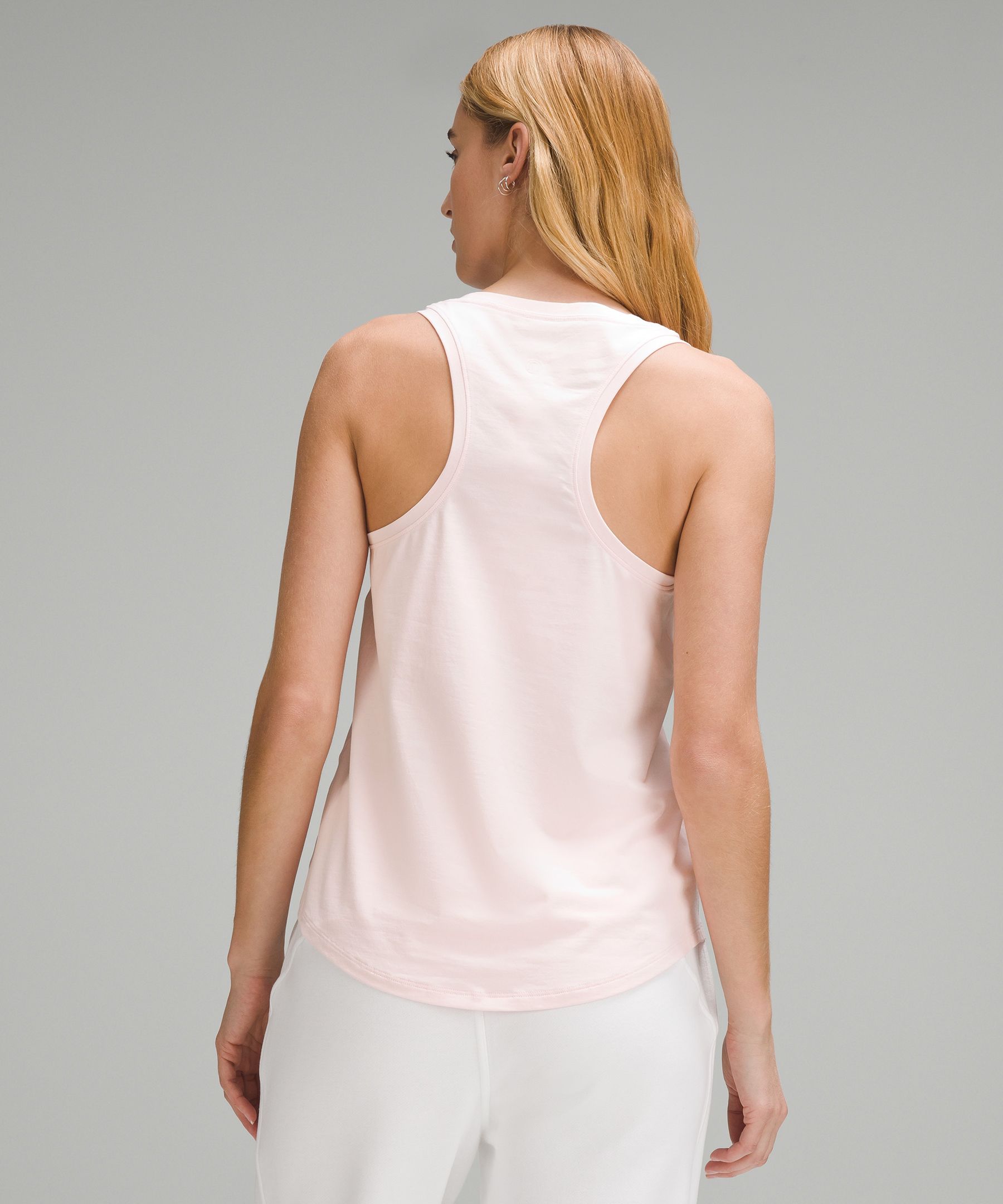 Lululemon Muscle Love Cropped Tank Top Fade In City Grit White