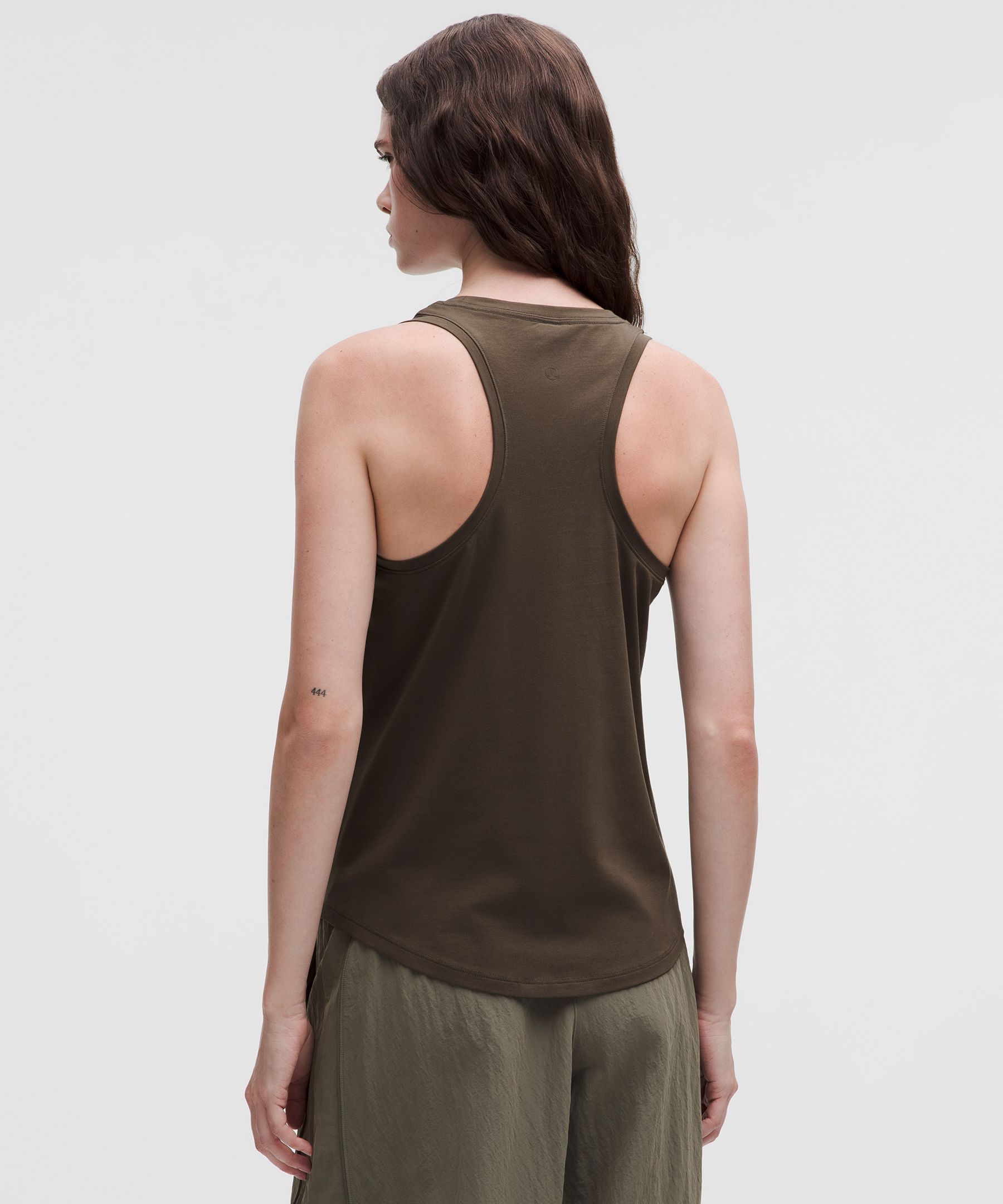 ヨガ lululemon - lululemon tank top size4 *outlet* Lululemon Ribbed Asymmetrical Yoga Tank Top - Black - lulu