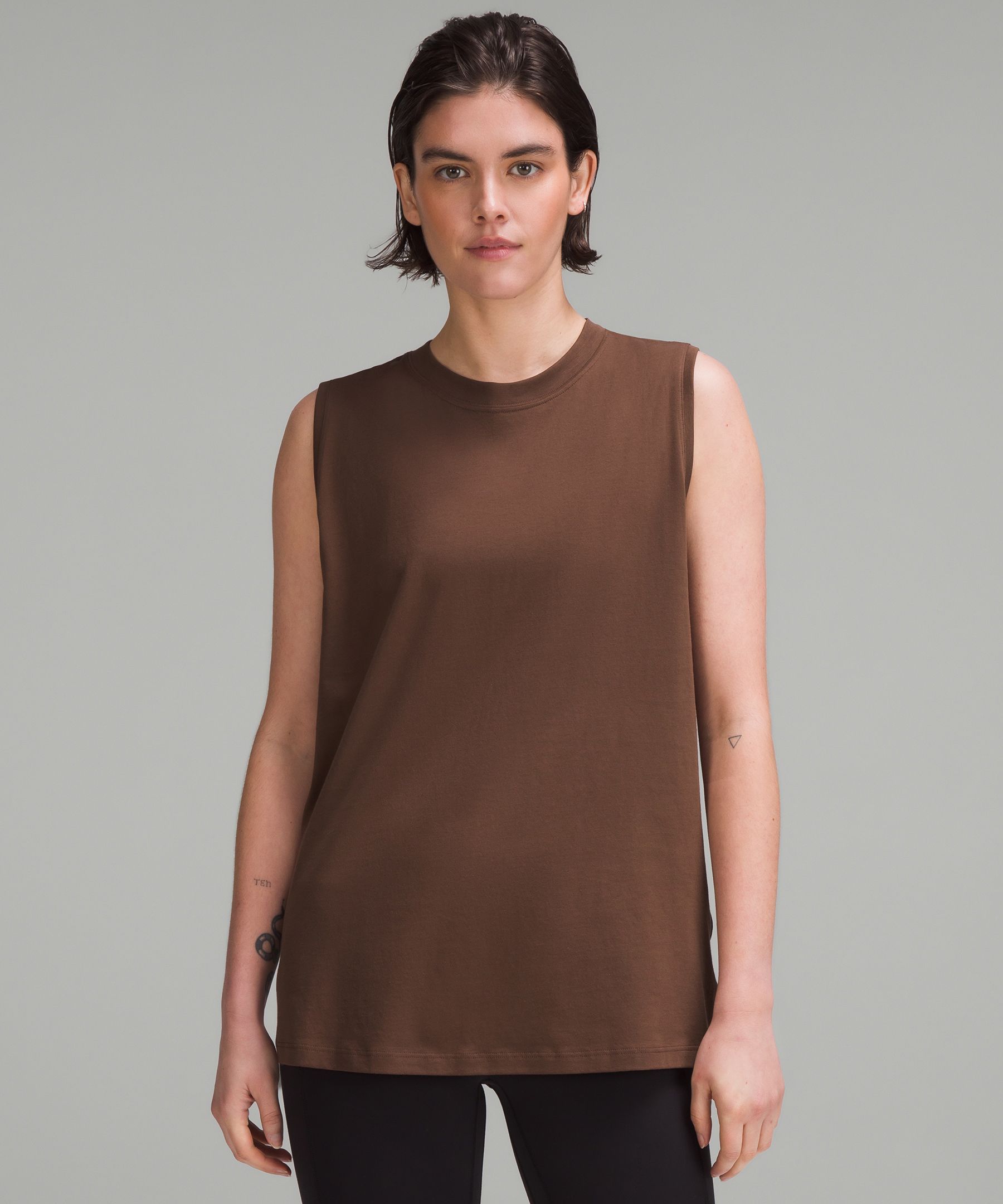 Lululemon All Yours Crop Tank, We've Been Seeing Brown Workout Clothes  Everywhere, and We're Hopping on the Trend