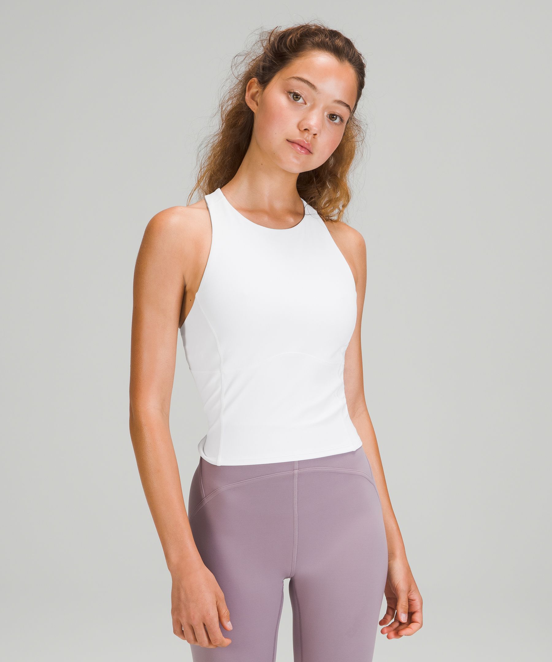 Lululemon Key To Balance Yoga Tank Top In White