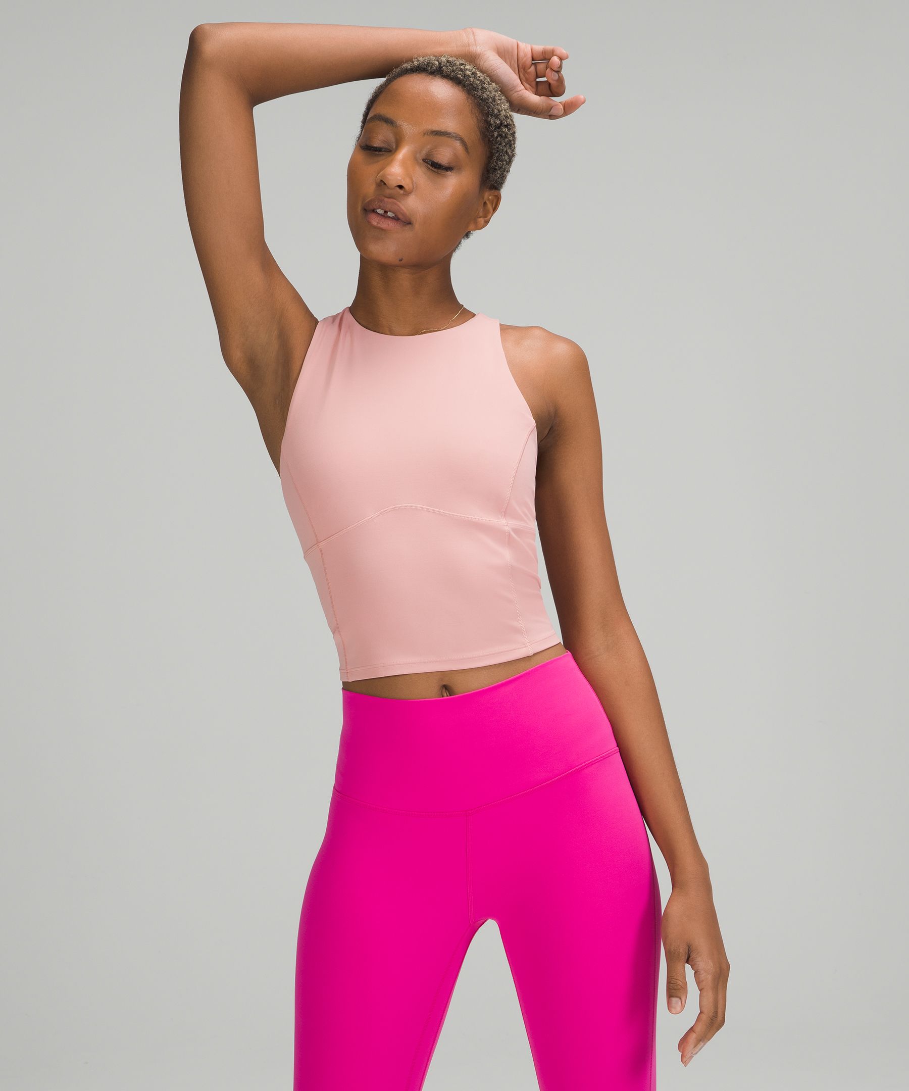 Lululemon Key To Balance Yoga Tank Top In Pink Puff