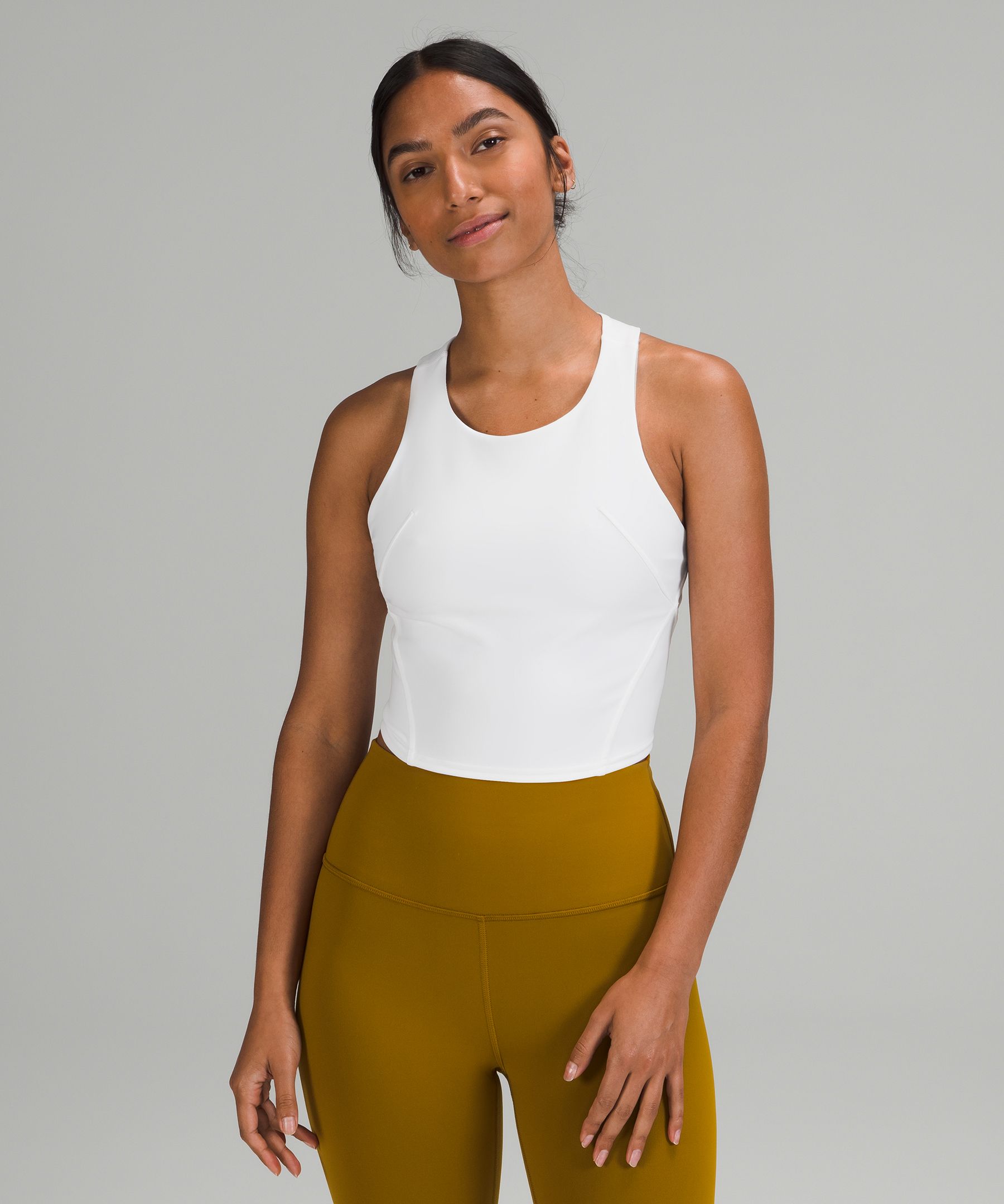 NWT Lululemon Power Y Racerback Tank Top Branco Angola