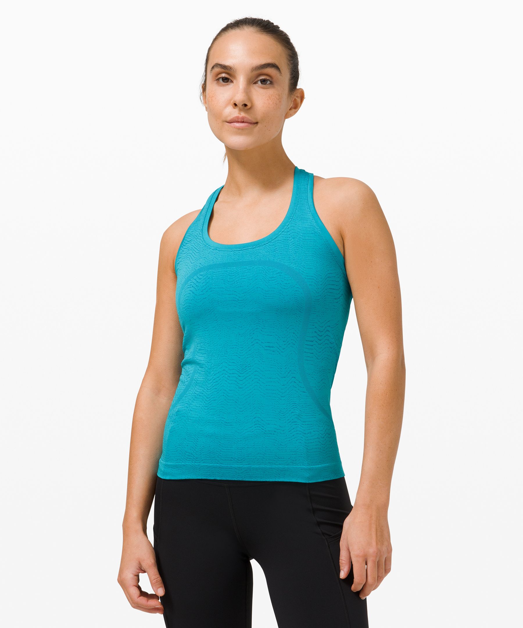 Lululemon Swiftly Tech Racerback 2.0 Race Length In Ripple Wave Hawaiian Blue/turquoise Tide