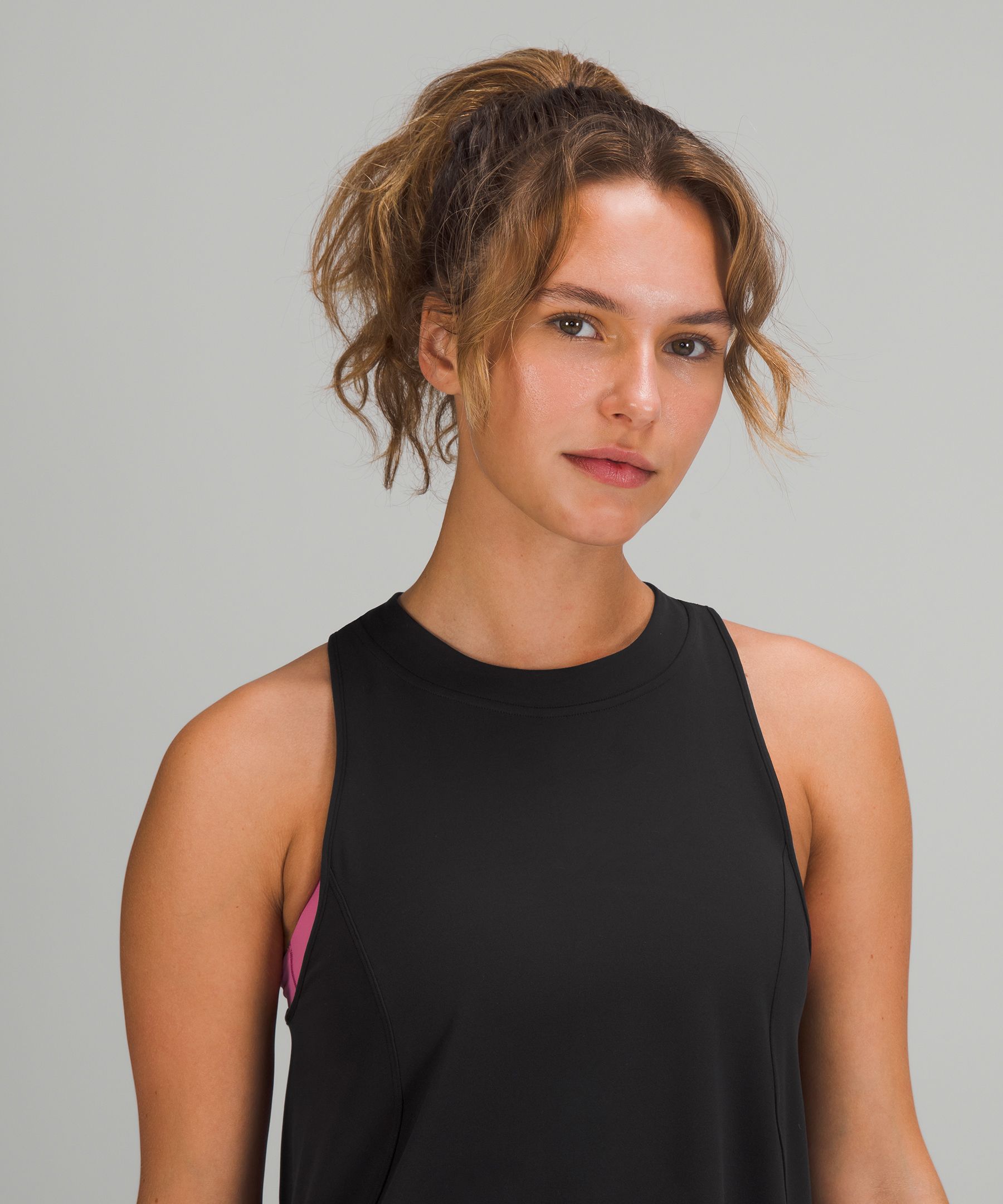 Lightweight High-Neck Yoga Tank Top