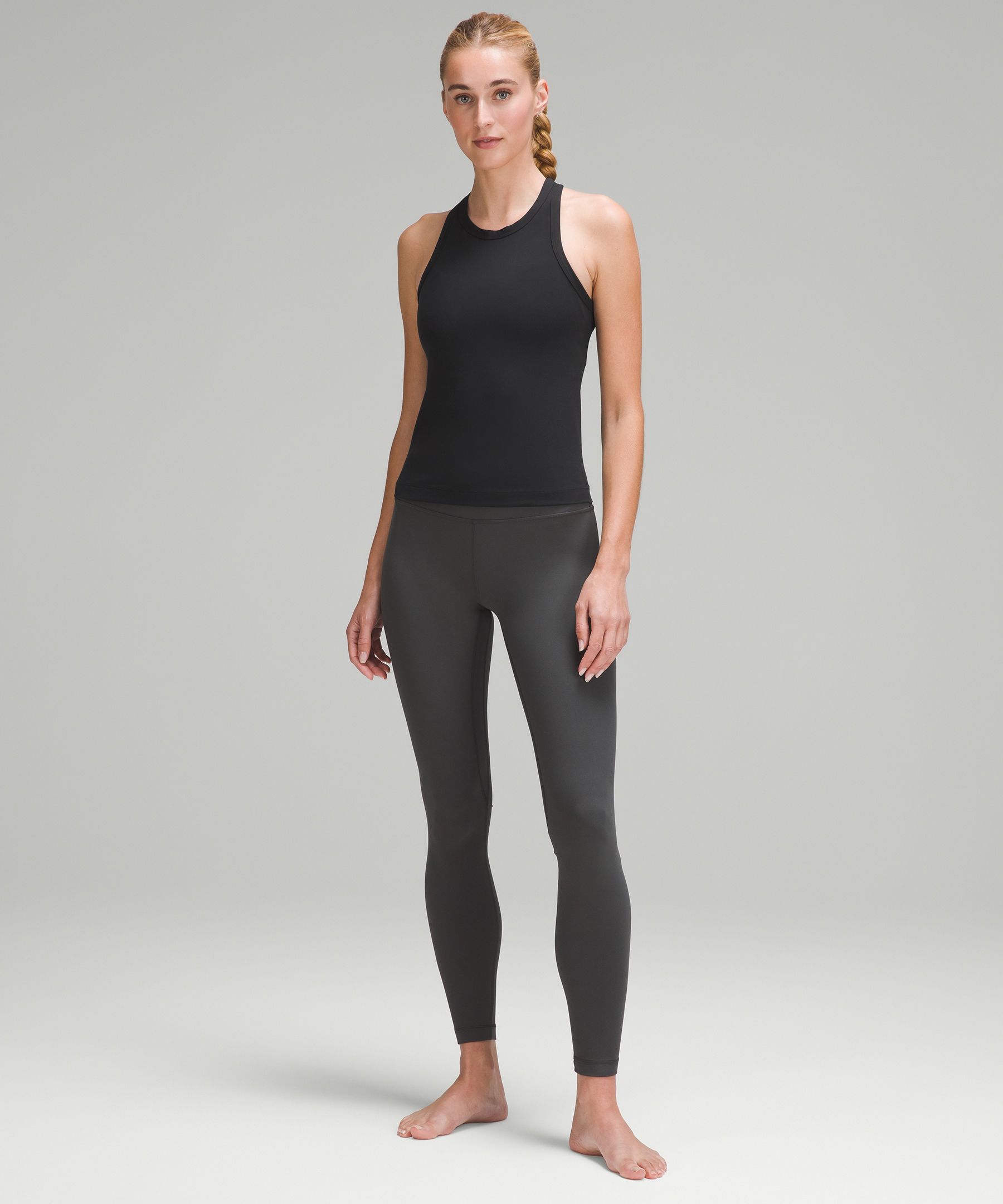 Yoga Trendy Top tank esportiva torção sem encosto