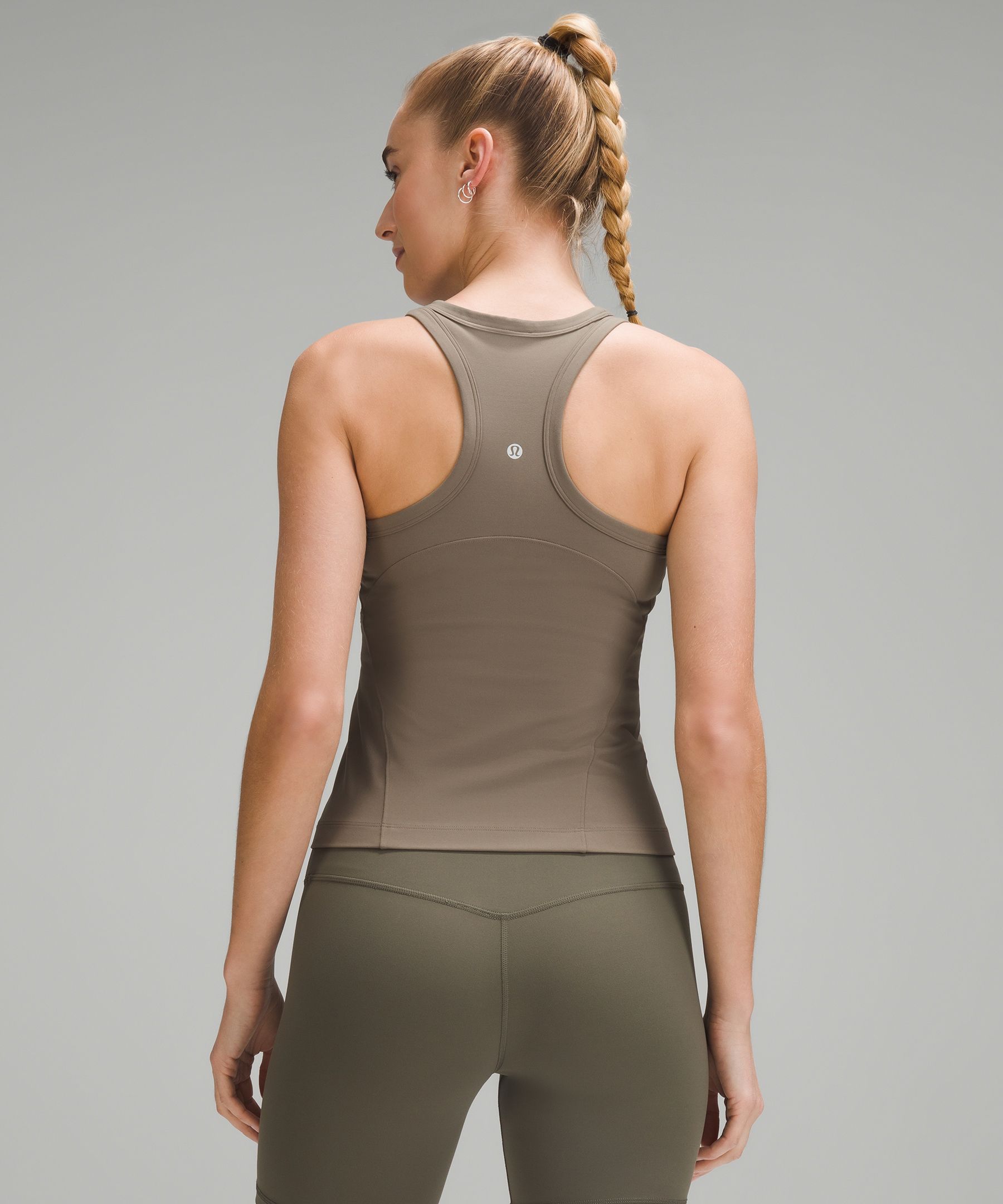 Lululemon Womens Yoga Tight Fit Align Hip-Length Racerback Tank Top -  YellowNeonElectric Lemon - Size 12