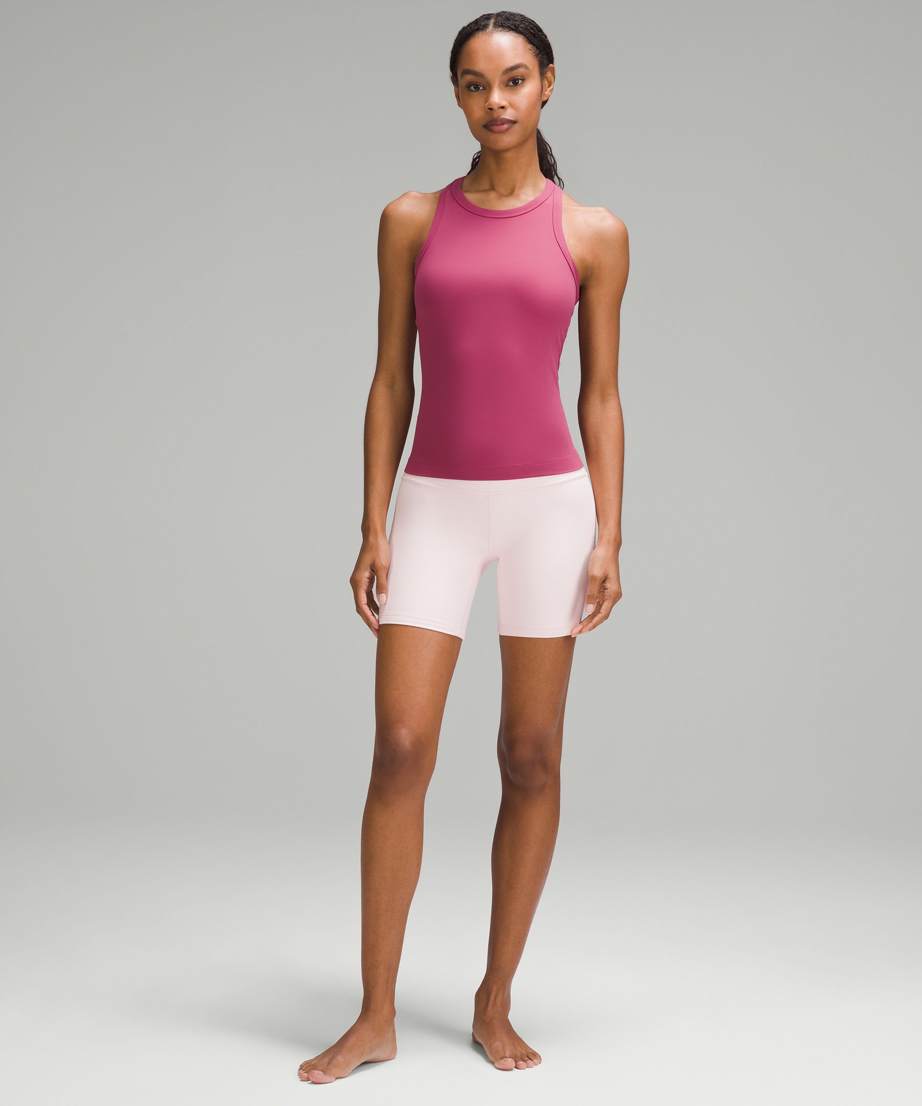 Lululemon baby pink racer back tank size 4 small. New Without Tags