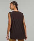 Modal Pleated Shoulder Tank Top