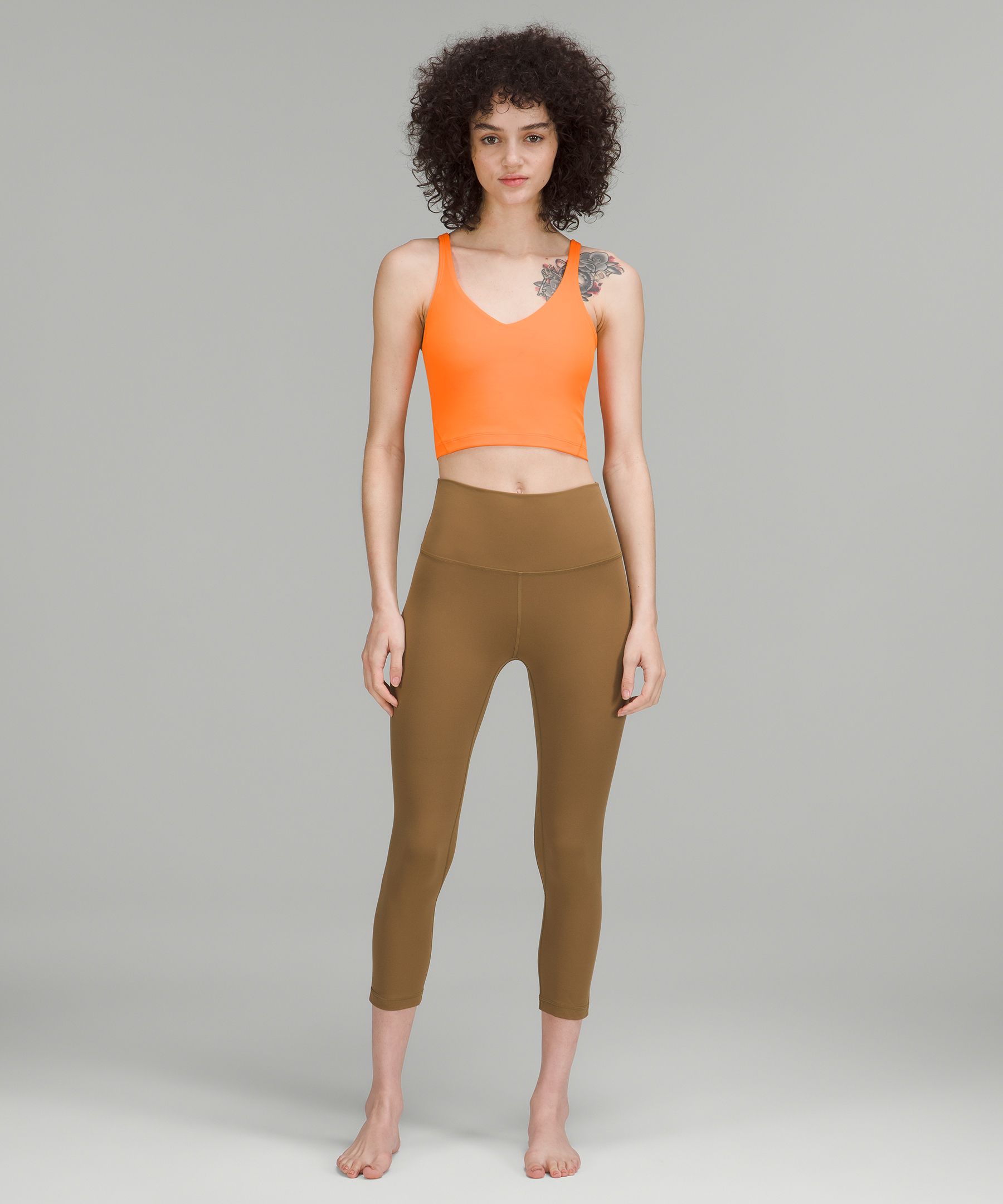 Girlfriend Collective Toasted Apricot Leggings Medium High Rise 