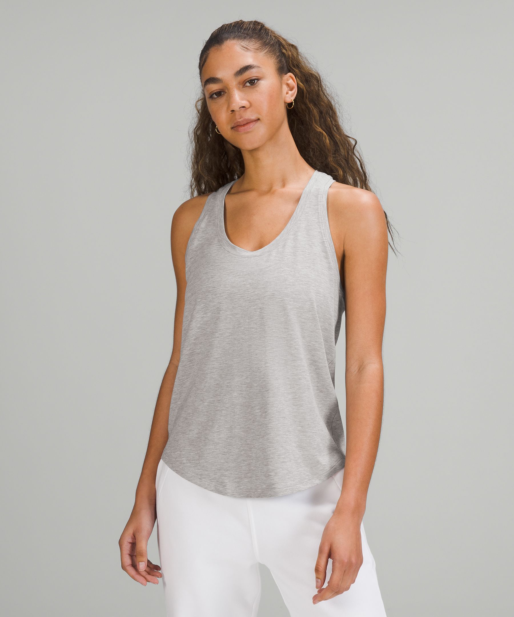 Lululemon Love Tank Top In Heathered Core Light Grey