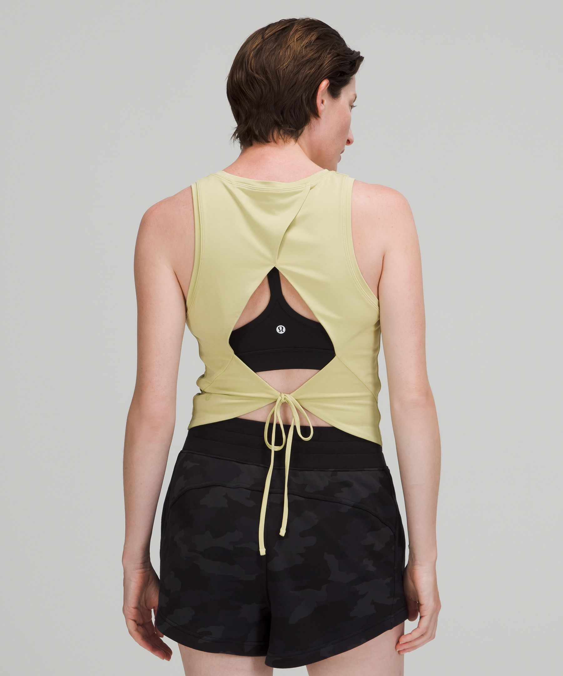 Lululemon Fresh In Mesh Tank - Black - lulu fanatics