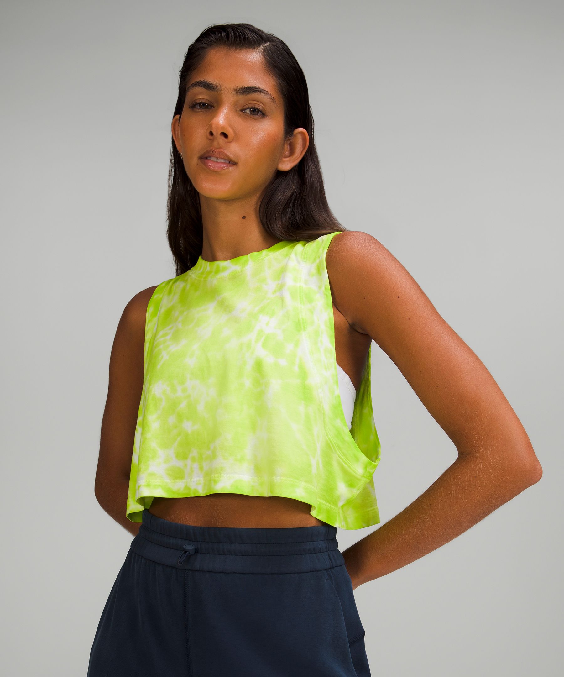 Crop deals sleeveless top