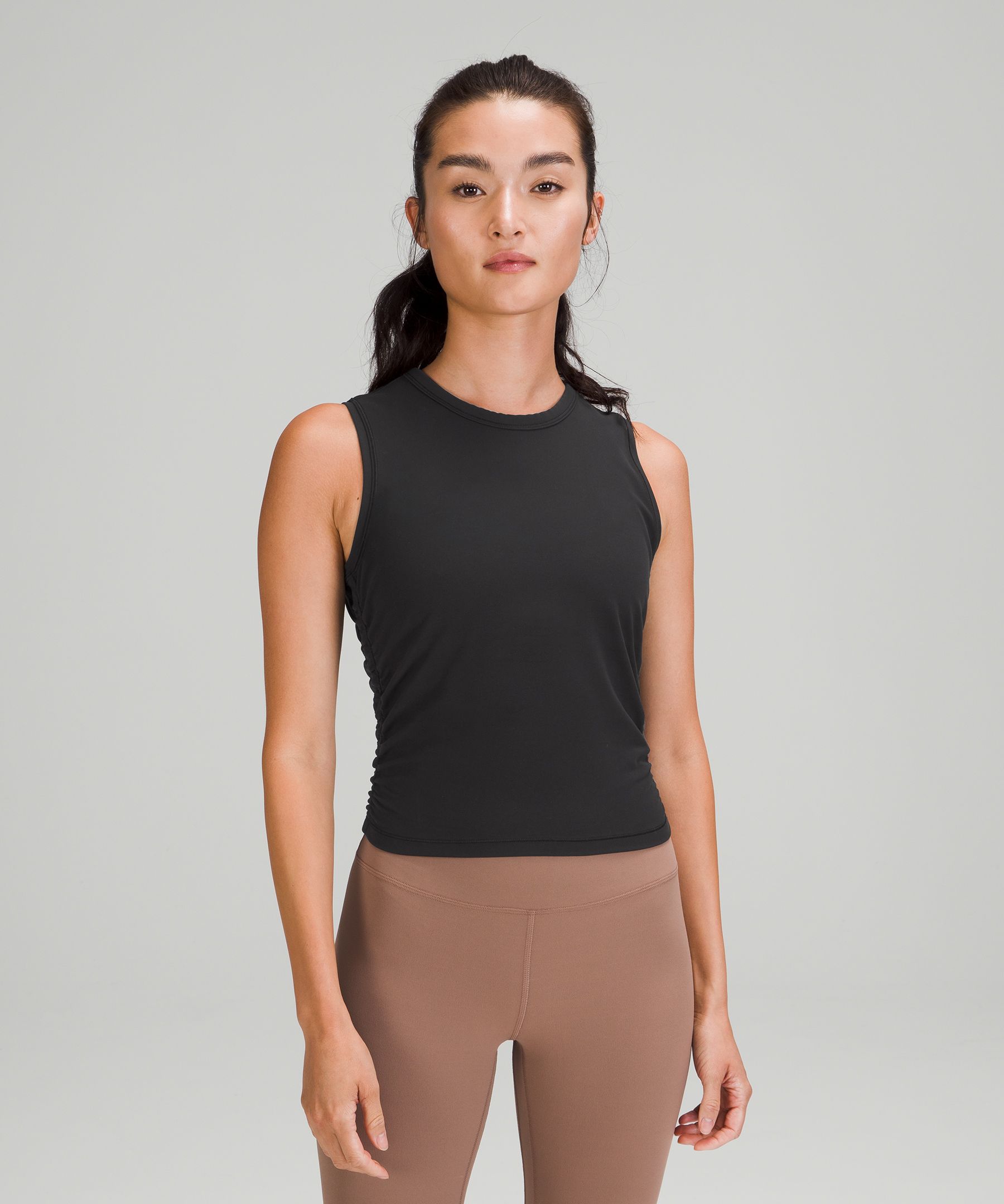 LULULEMON Seawheeze Lightened Up Singlet Tank in Which Way Sway Black –  Sarah's Closet