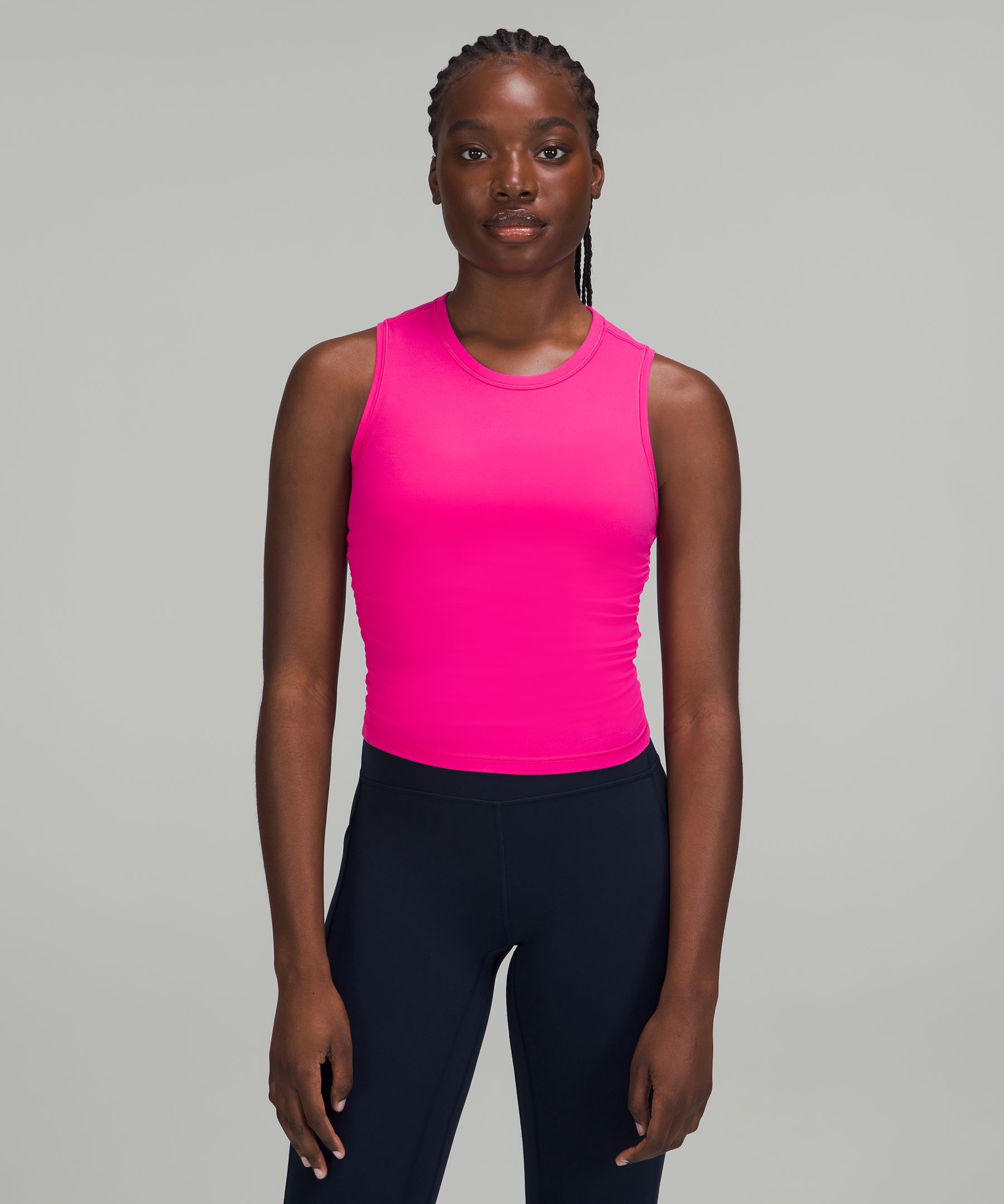 Lululemon ruched nulu yoga top, Women's Fashion, Activewear on