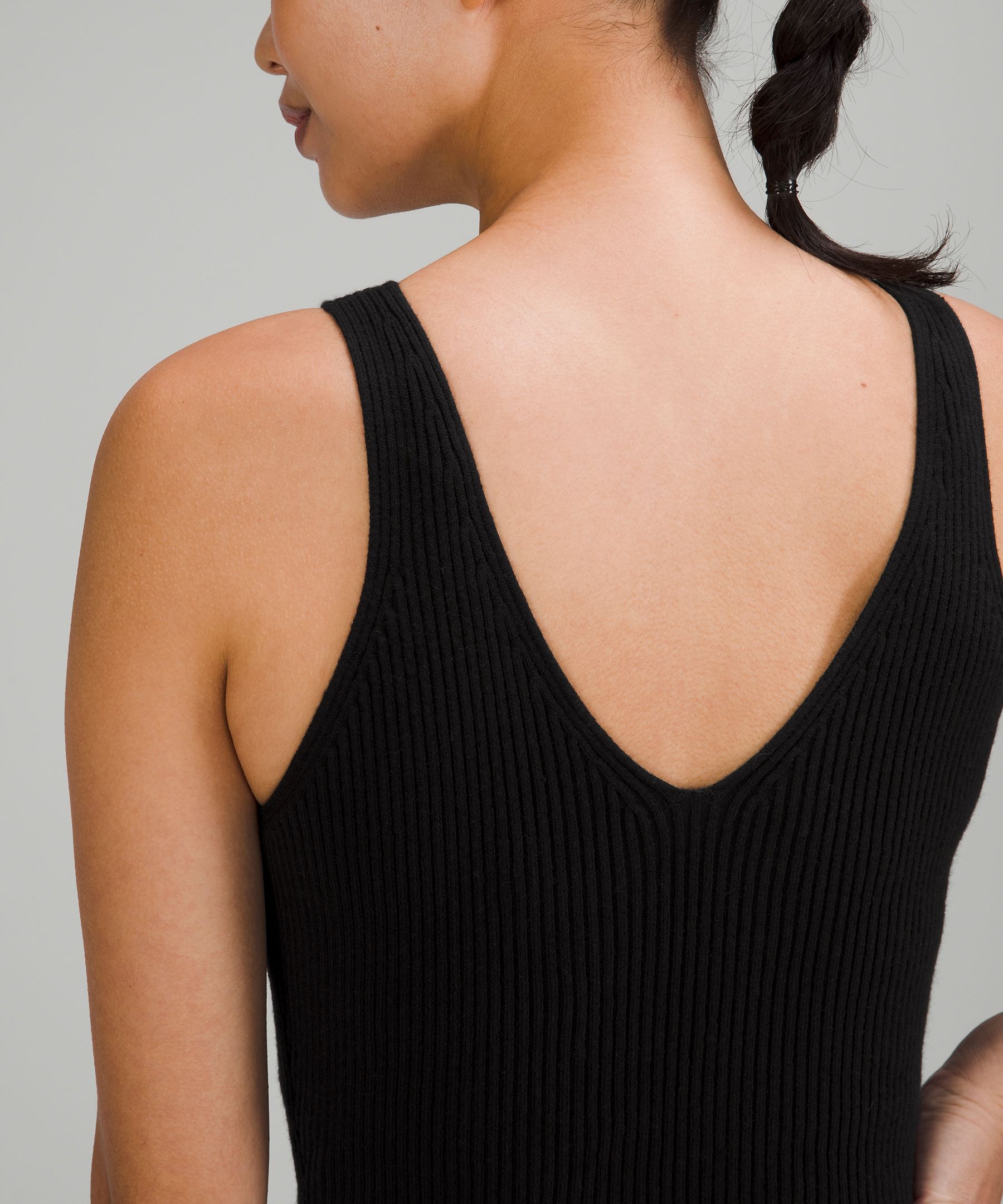 Ribbed Knit Cropped Tank