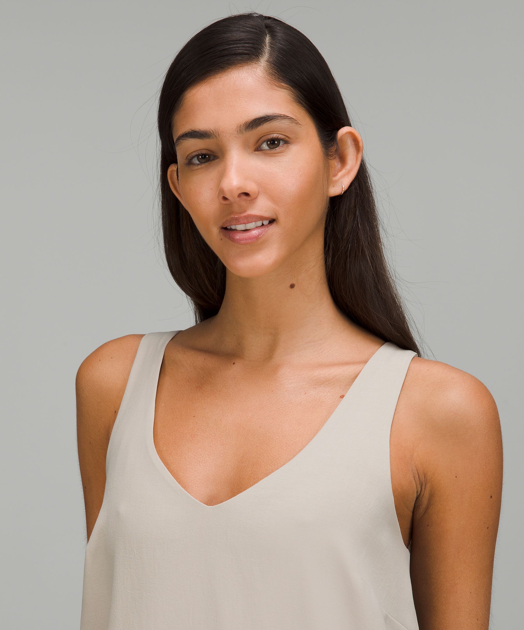 V-Neck Reversible Midi Dress, Tank Tops