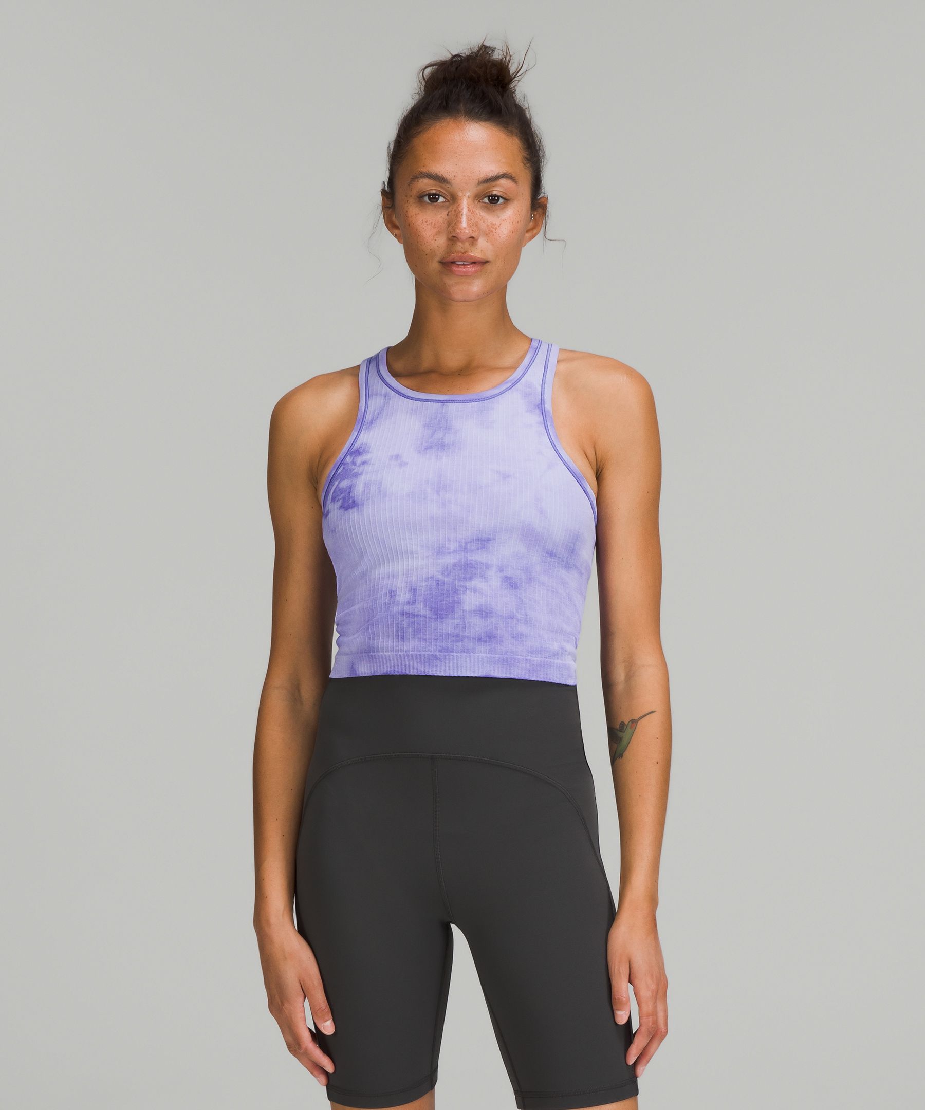 Ebb to Street Cropped Racerback Tank Top