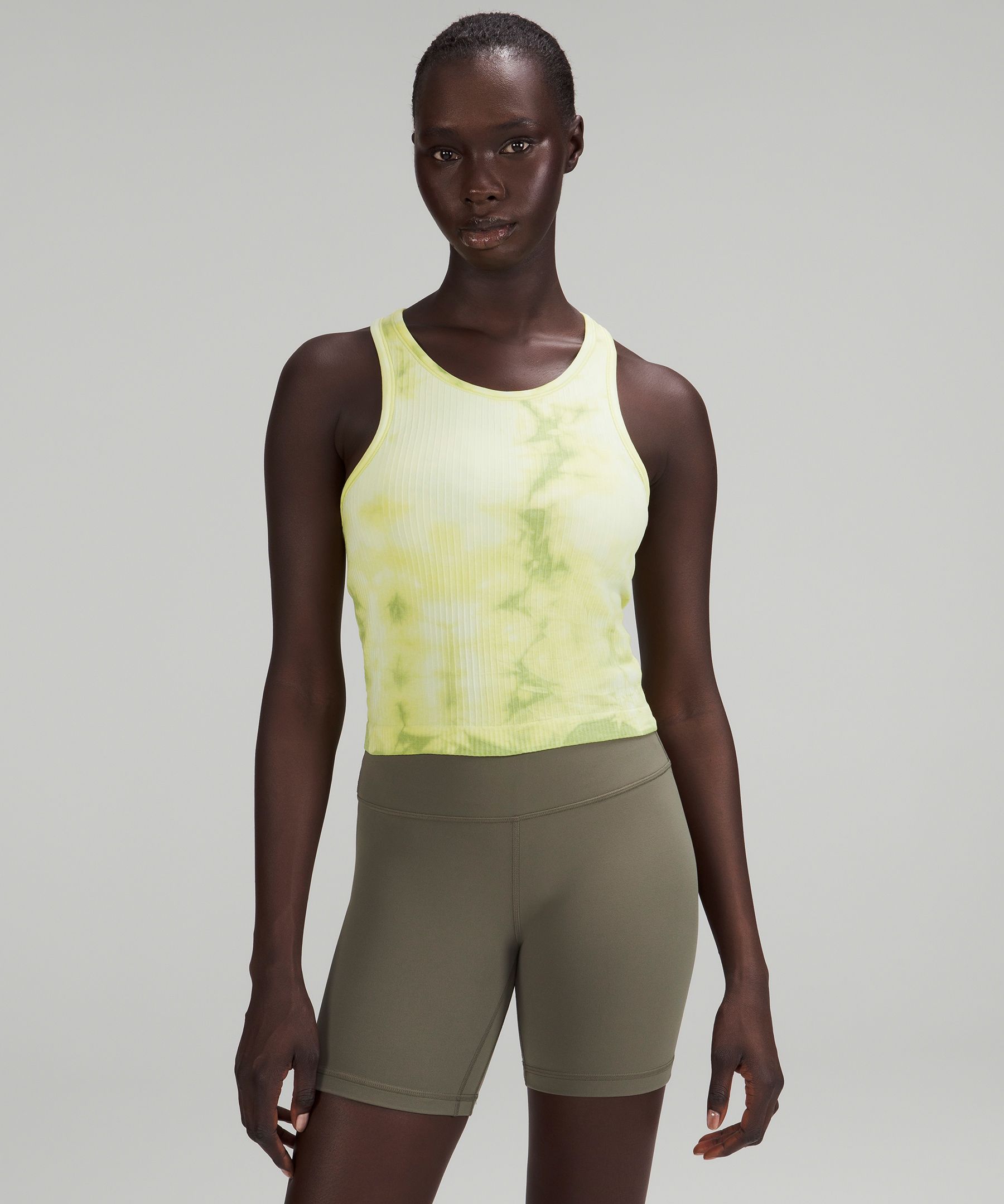 Lululemon Ebb To Street Crop 21 - Titanium - lulu fanatics