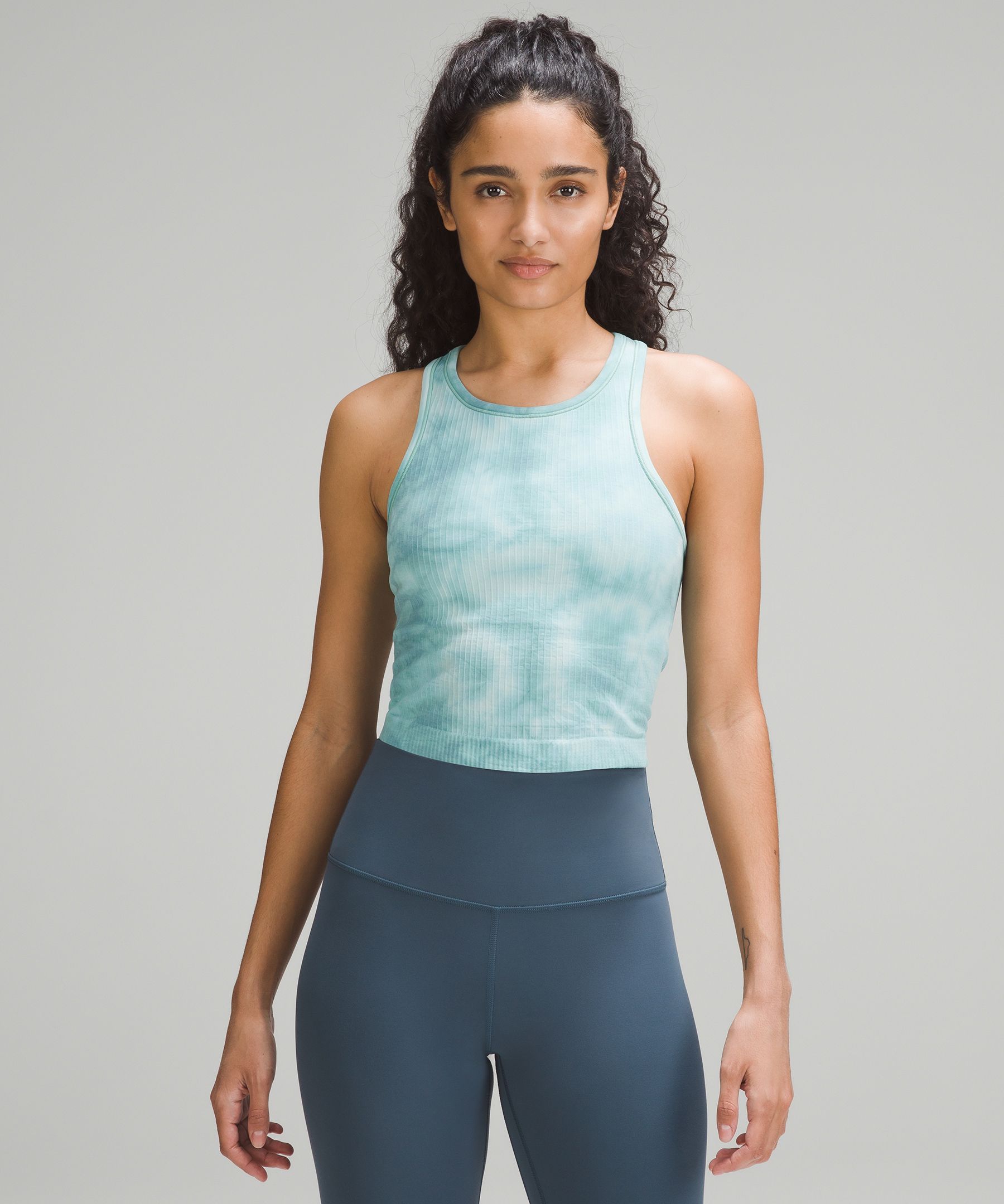 Ebb to Street Cropped Racerback Tank Top