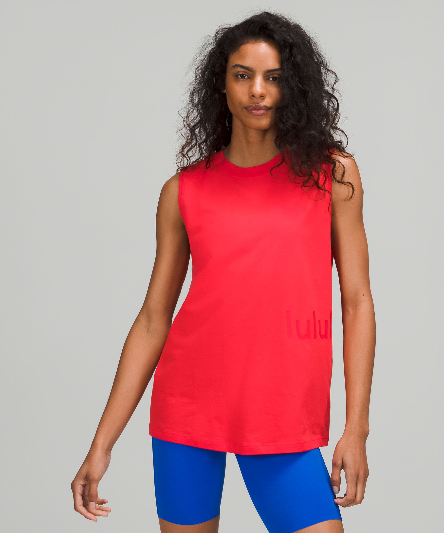 Lululemon All Yours Tank Top Graphic In Love Red