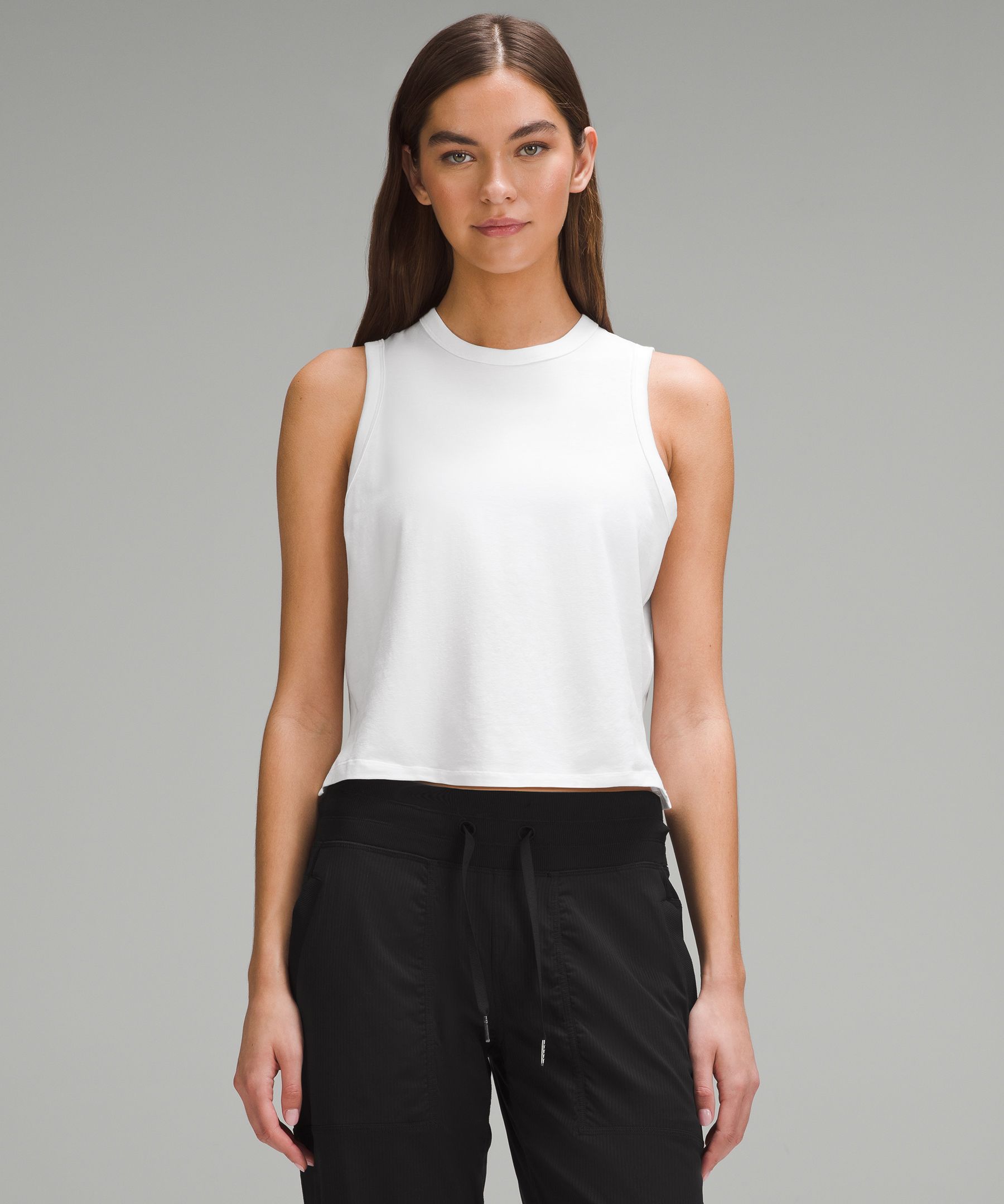 White Linen Classic Tank - WOMEN Shirts