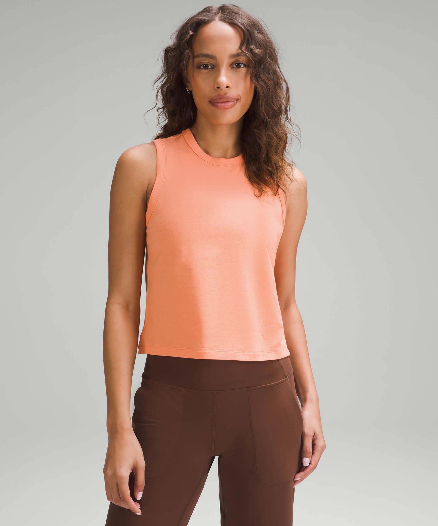 Classic-Fit Cotton-Blend Tank Top, Tank Tops