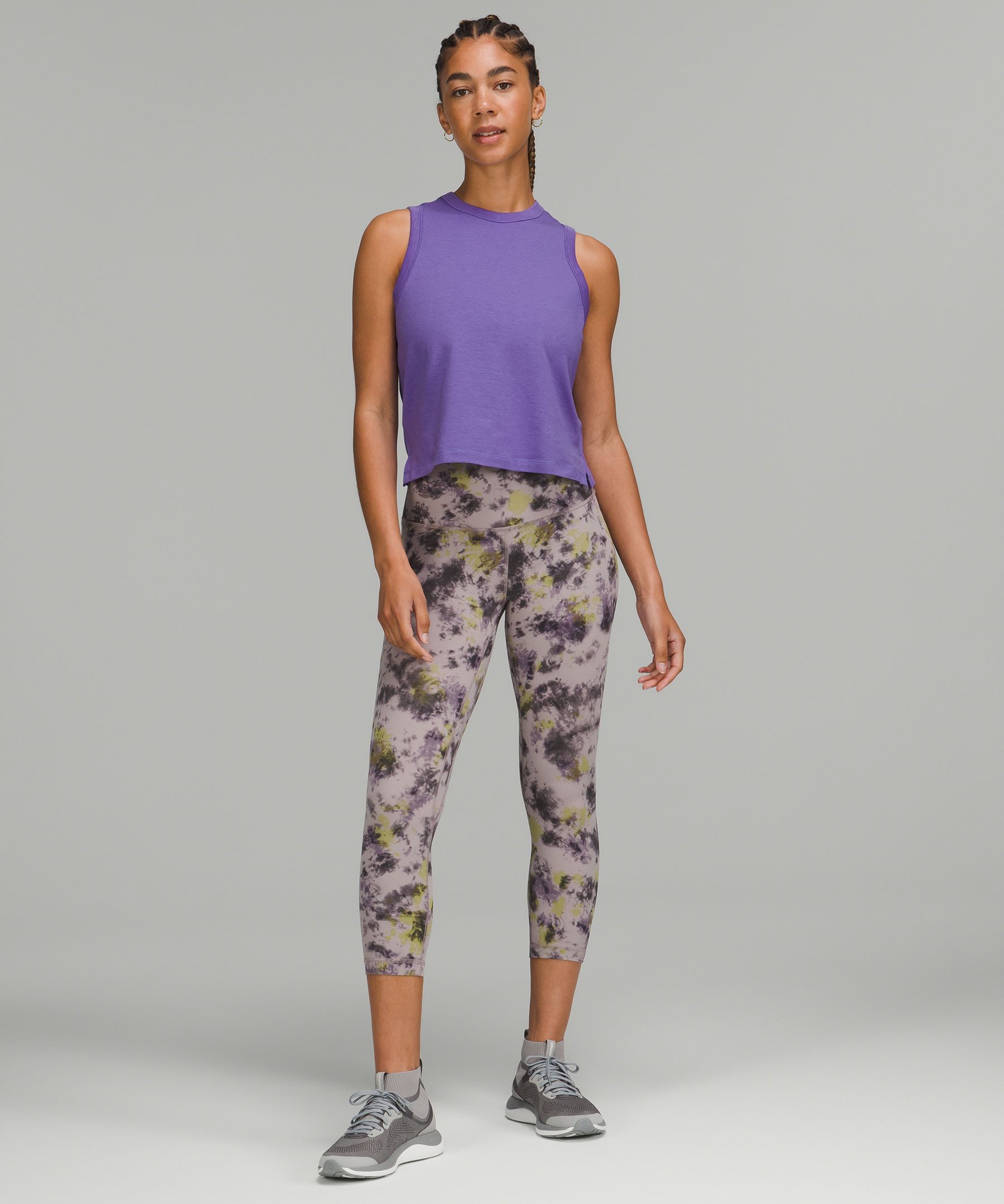 Lululemon Purple Floral Leggings