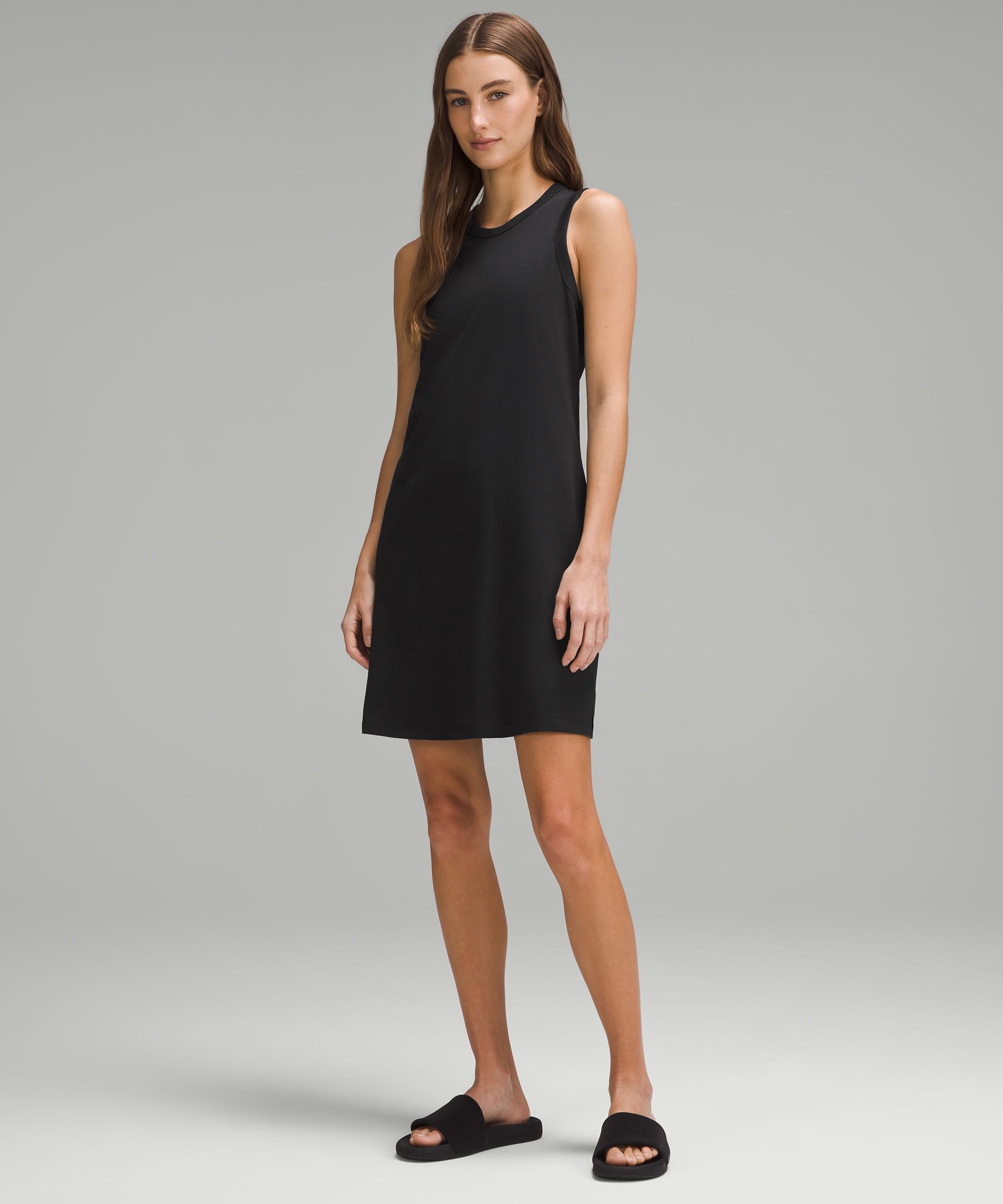 Shirred Nulu Midi Tank Dress