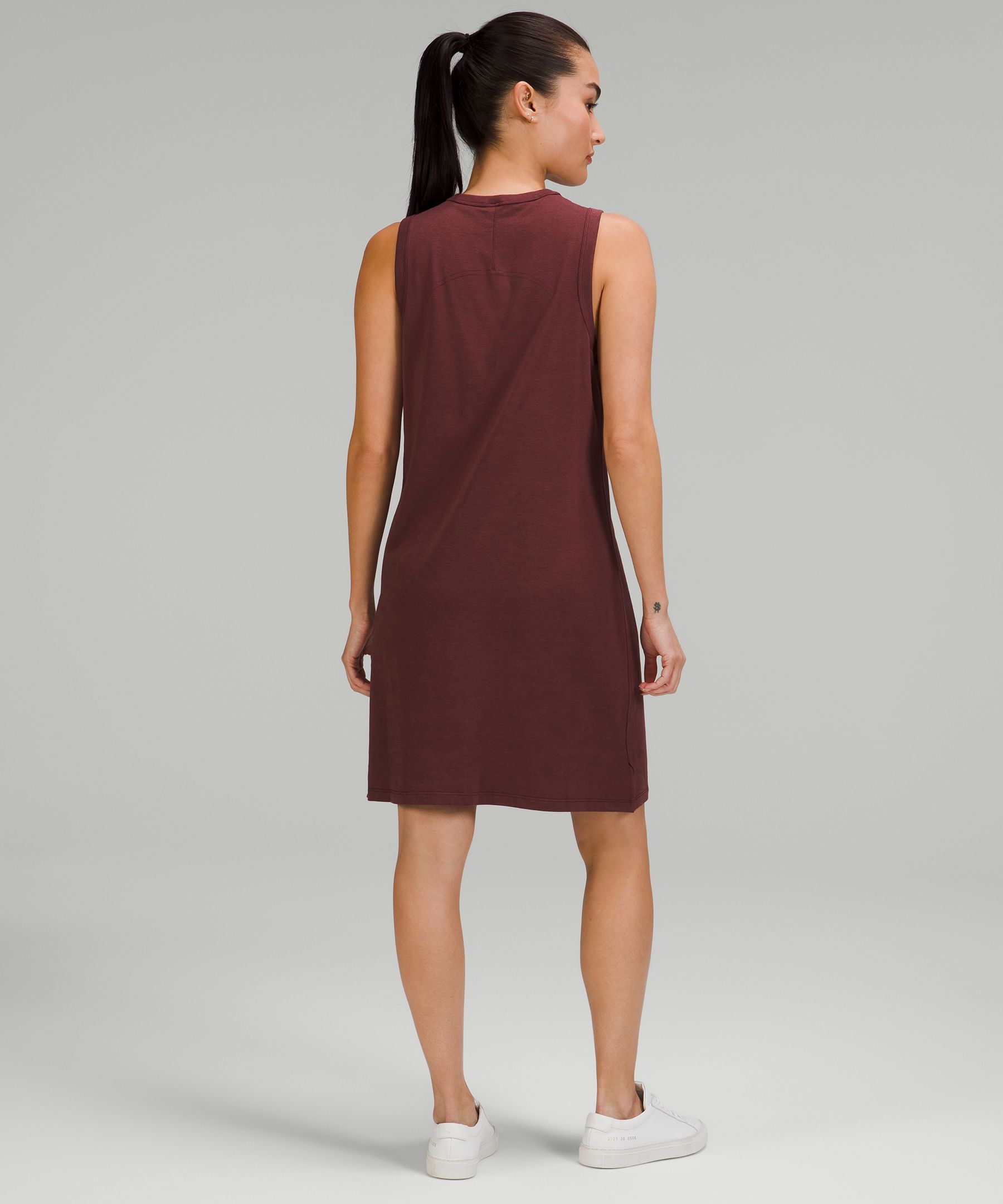 Lululemon Classic-Fit Cotton-Blend T-Shirt Dress - Graphite
