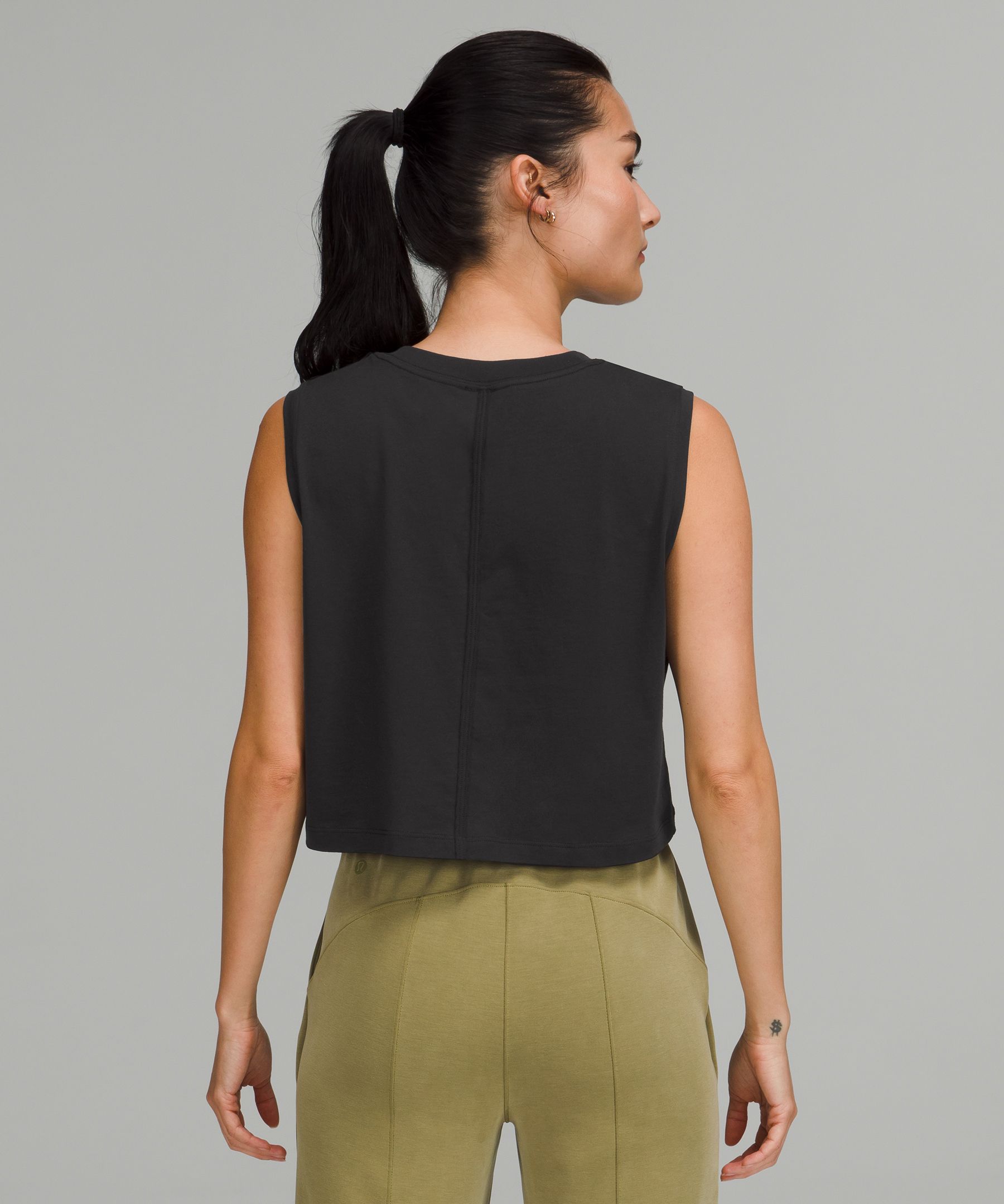 All Yours Cropped Cotton Tank Top Online Only