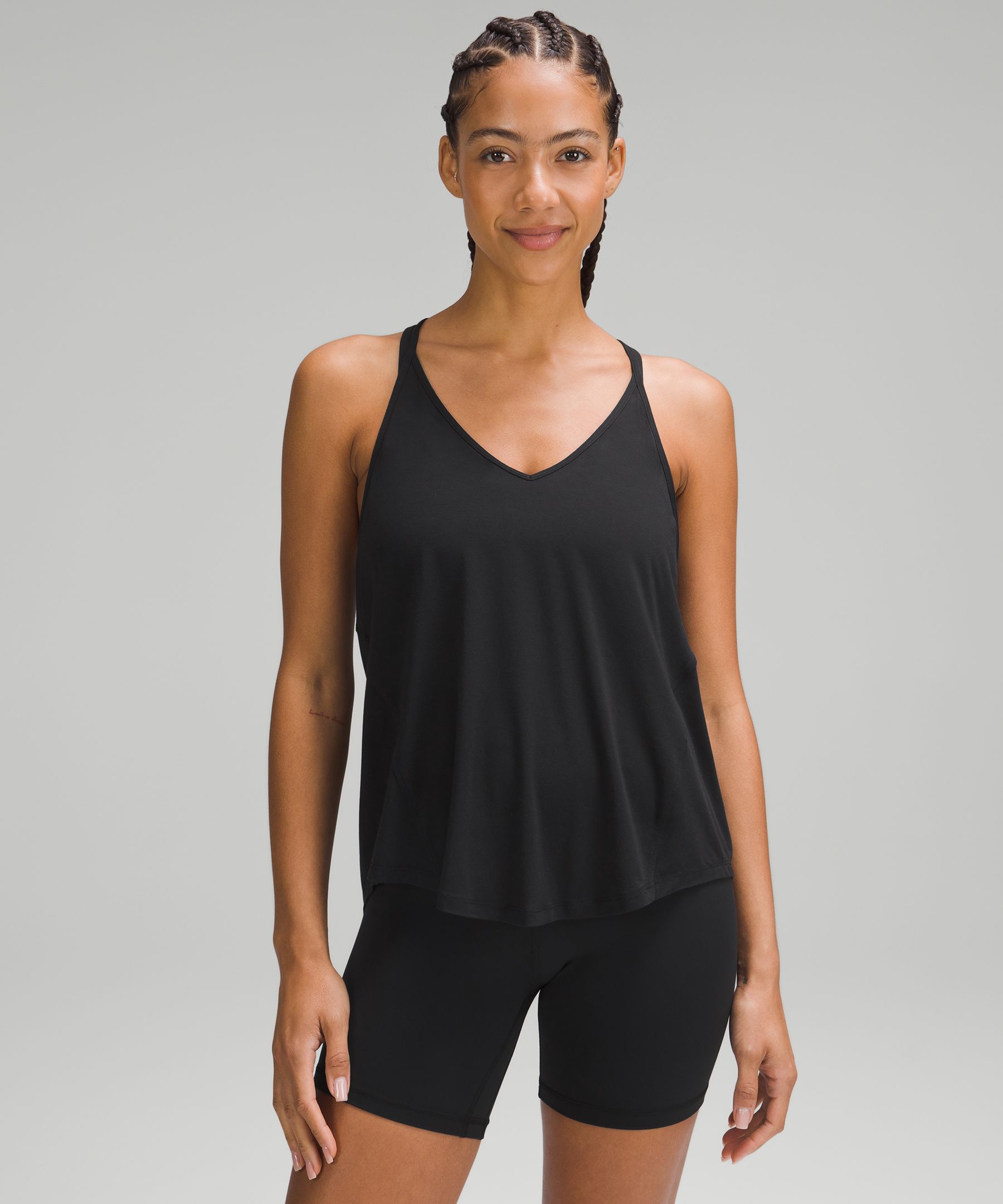 Lululemon athletica Modal Silk Twist-Back Yoga Tank Top, Women's  Sleeveless & Tops