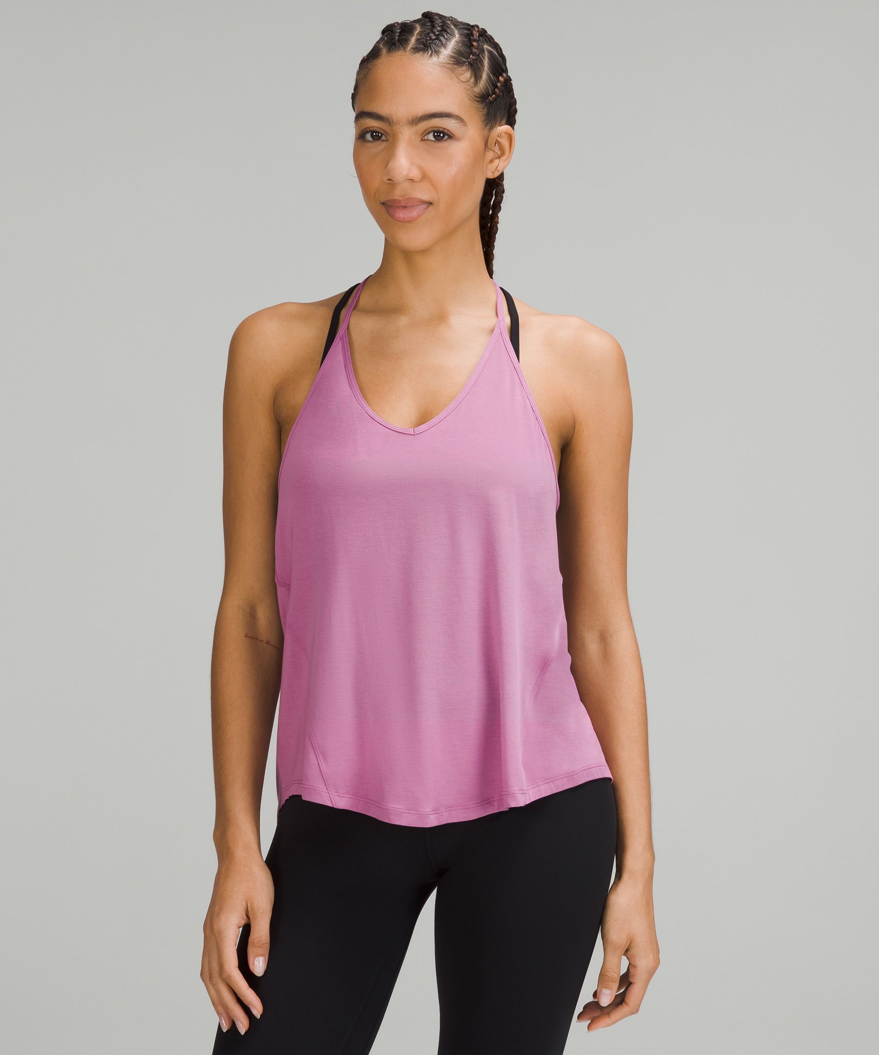 Lululemon Modal-Silk Yoga Tank Top 8 Autumn Orange - $42 New With Tags -  From Kayla