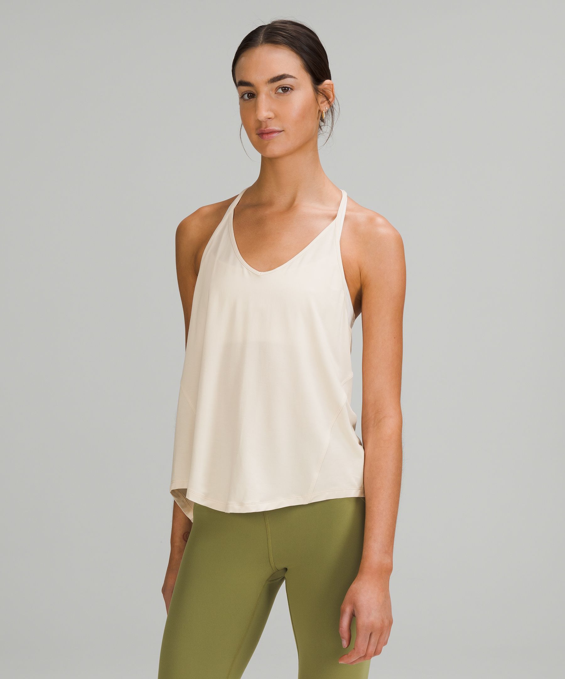 LULULEMON top Modal-Silk Yoga Tank Top 瑜珈衫背心吊帶, 女裝, 運動服裝- Carousell