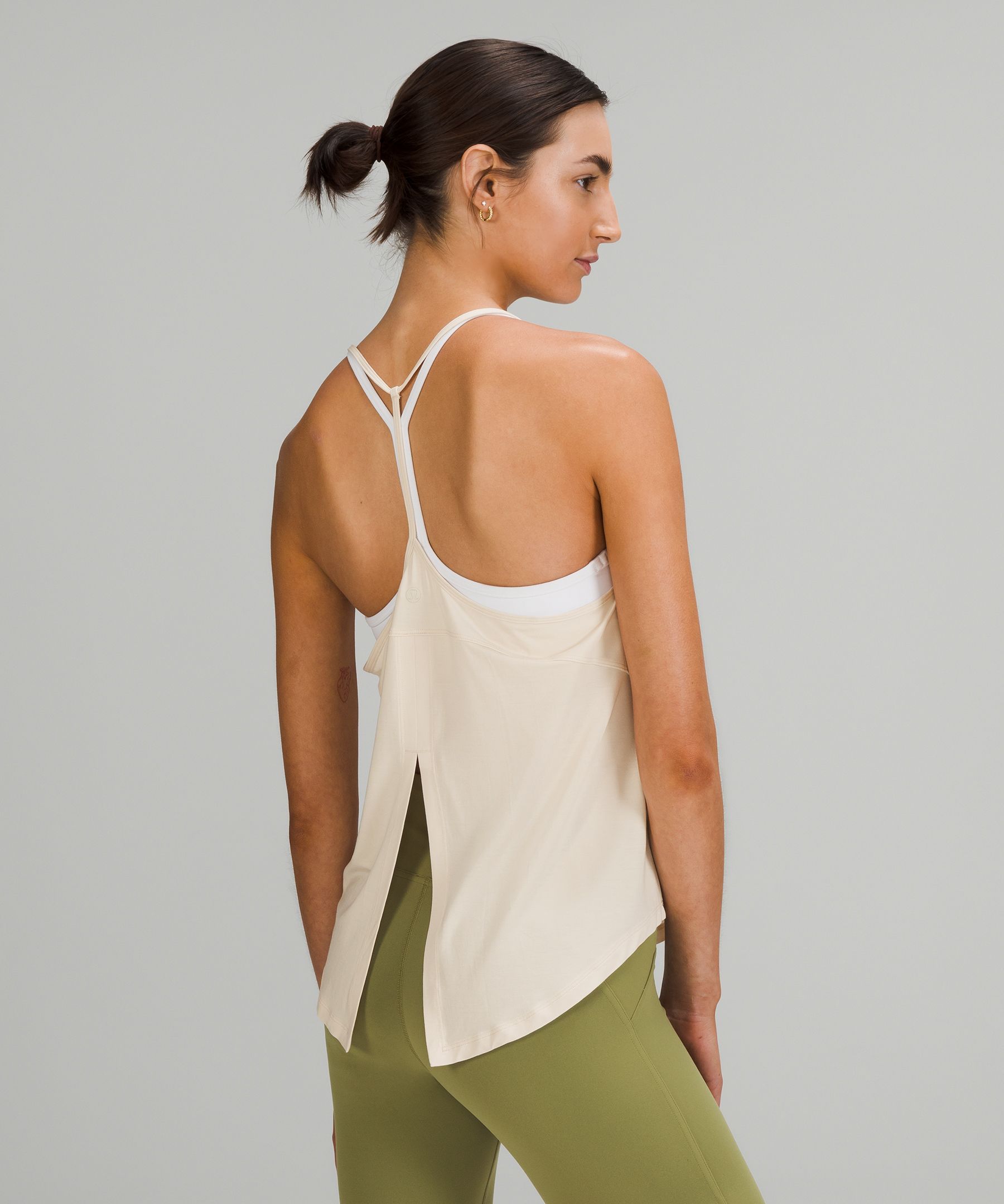 lululemon lululemon Modal-Silk Blend Tie-Front Yoga Tank Top, Women's  Sleeveless & Tank Tops