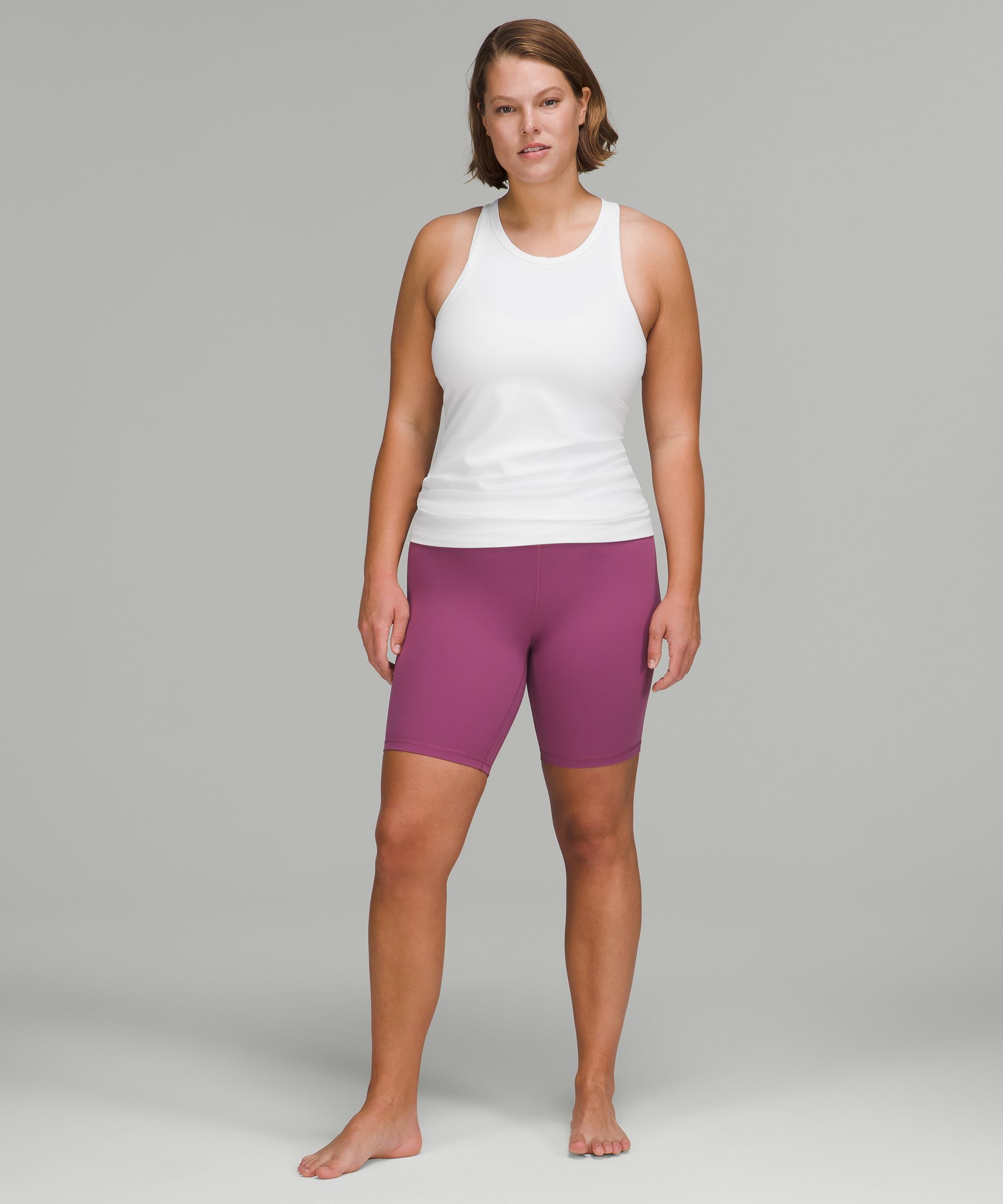 Lululemon Womens Yoga Tight Fit Align Hip-Length Racerback Tank Top -  YellowNeonElectric Lemon - Size 12