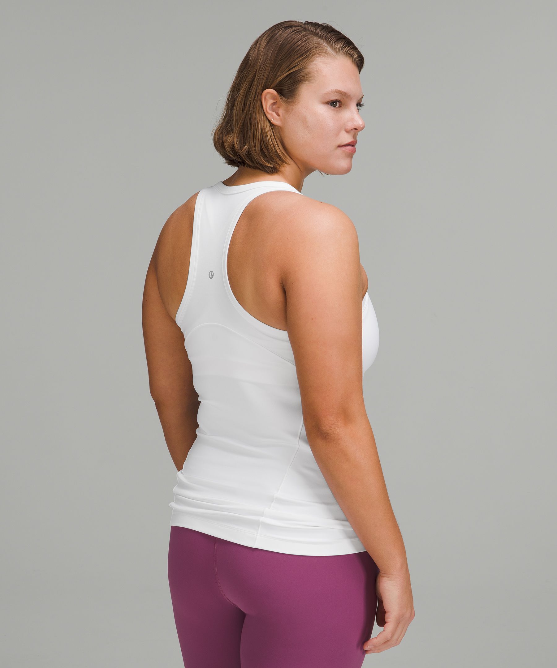 Lululemon Womens Yoga Tight Fit Align Hip-Length Racerback Tank Top -  YellowNeonElectric Lemon - Size 12