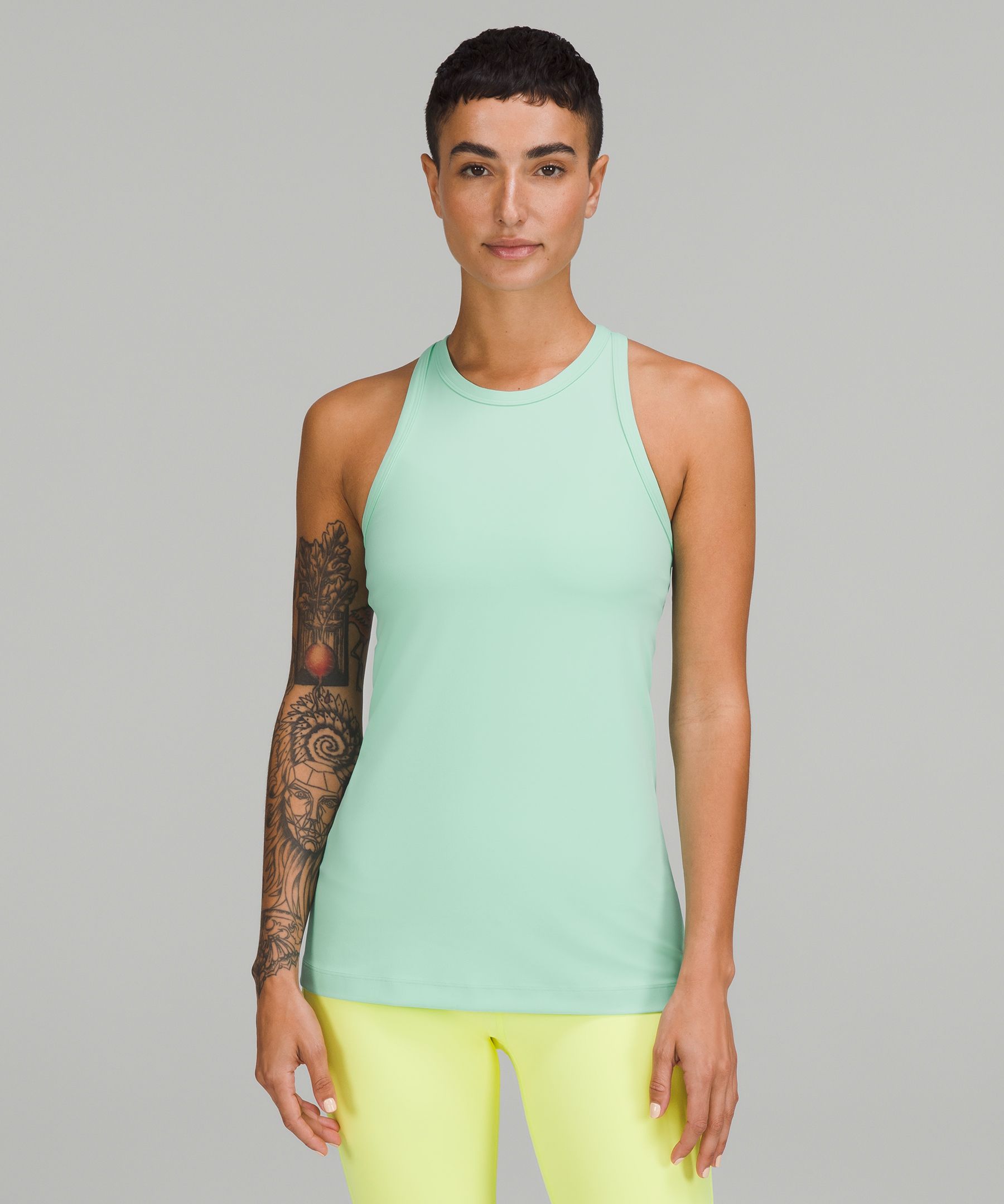 Lululemon Align Waist Length Racerback Tank Top Poolside size 4 NWT Blue -  $45 New With Tags - From MyArt