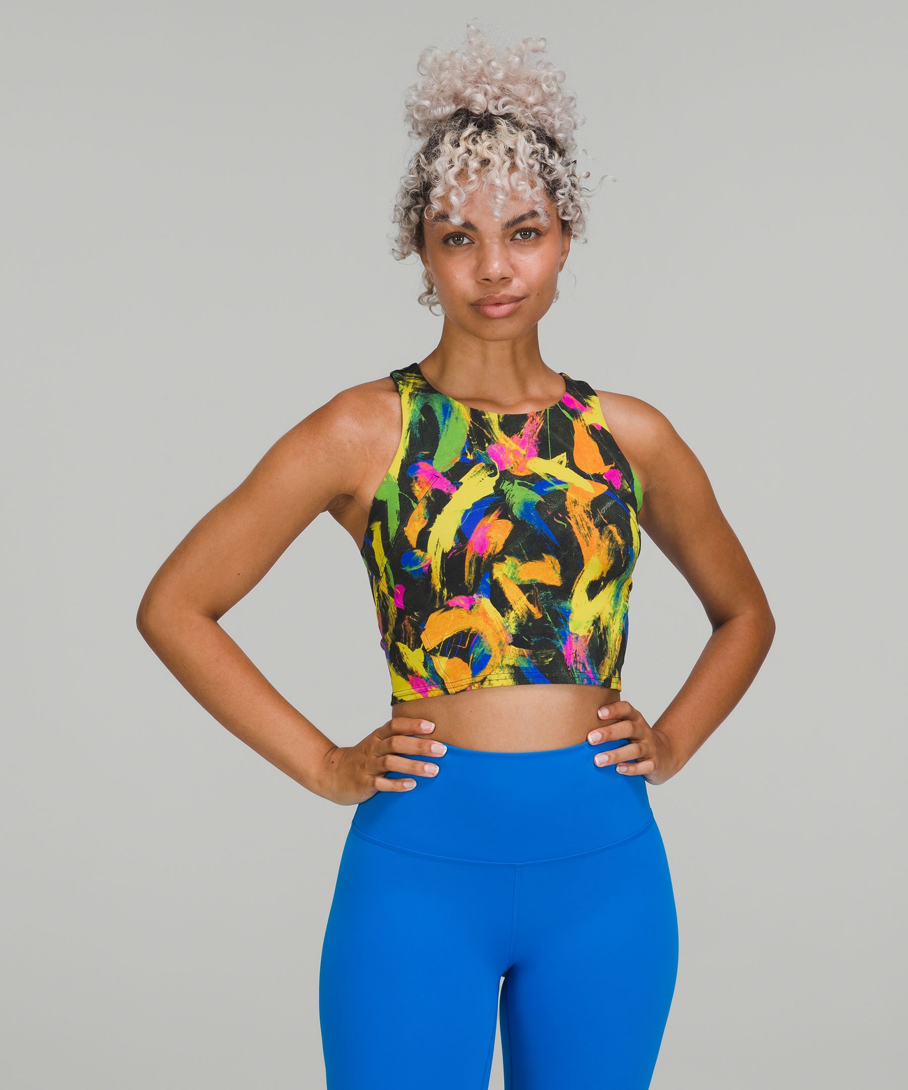 Wunder Train Racerback Tank Top Light Support - Printed,Neon