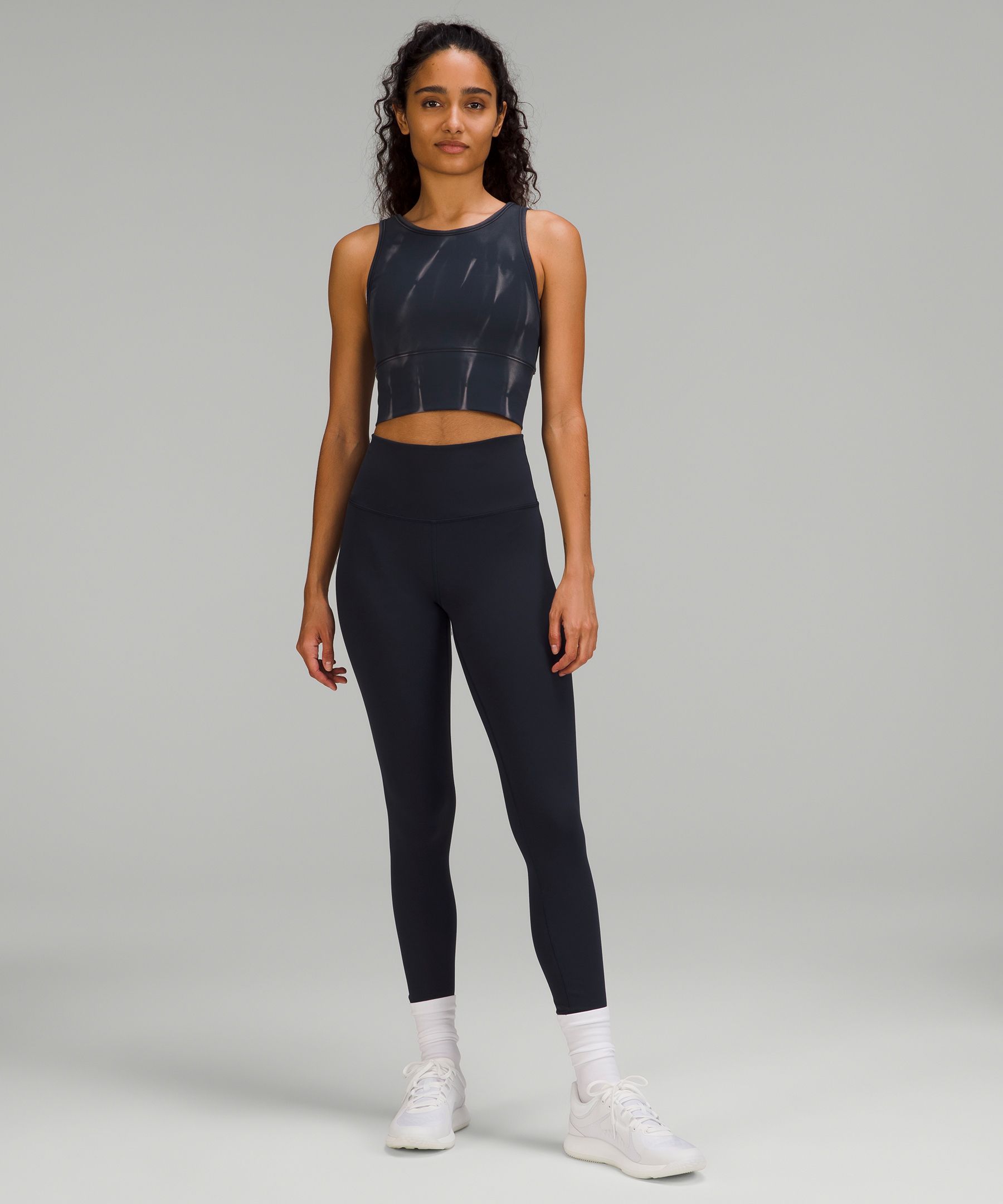 Everlux™ and Mesh Cropped Tank Top